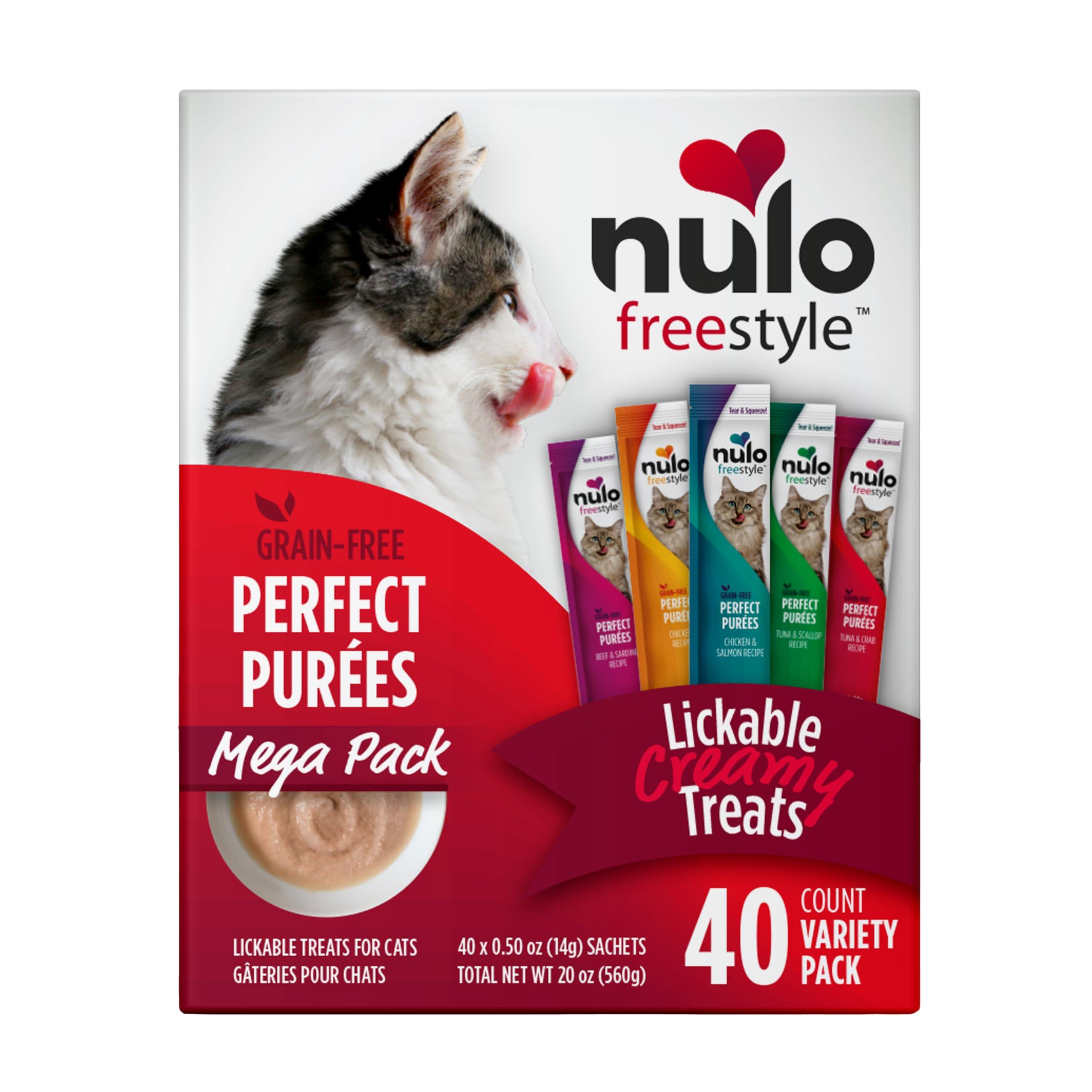 Nulo Cat FreeStyle Perfect Purees Variety Pack Grain-Free Cat Treats
