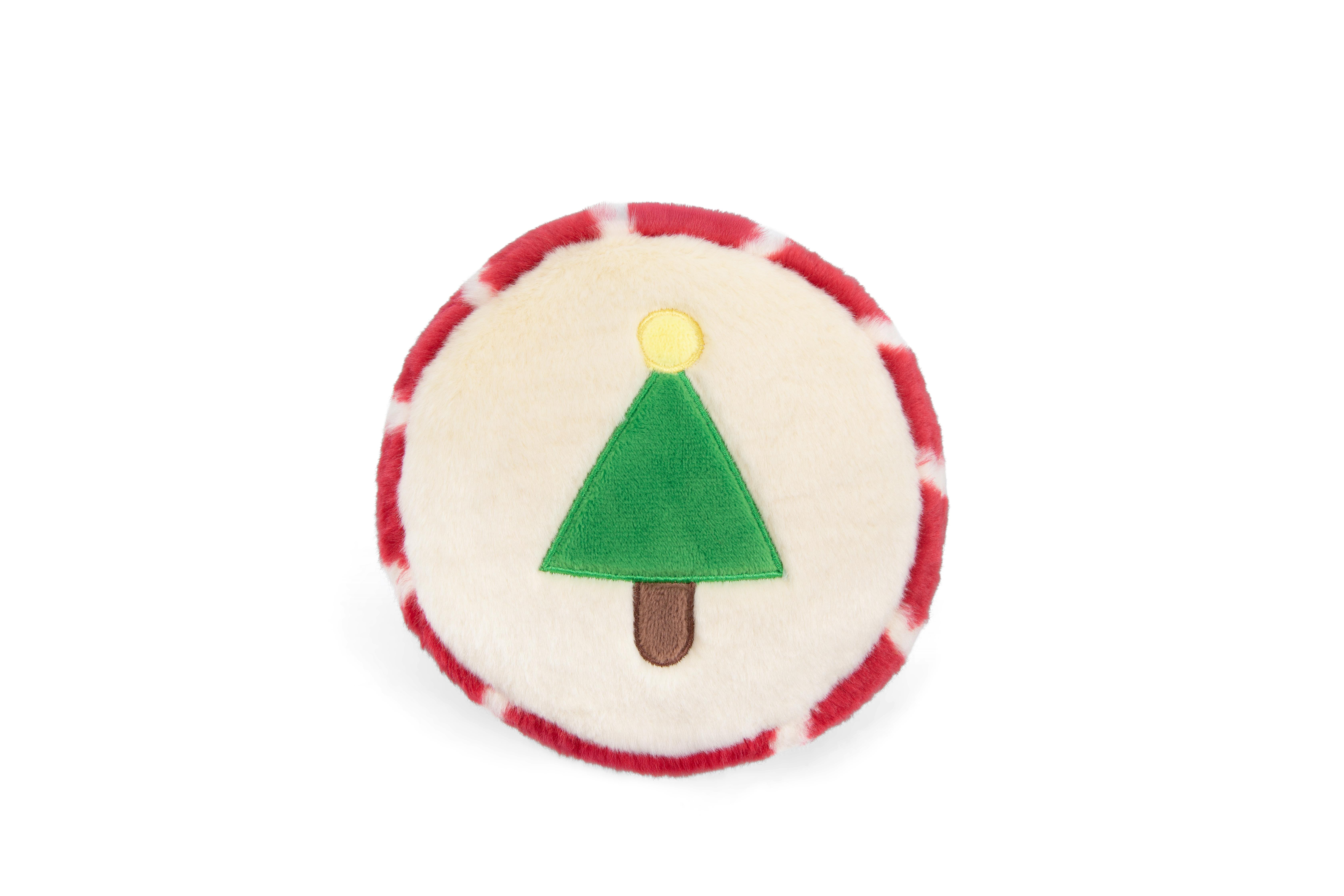 Fluff & Tuff Retro Holiday Candy Dog Toy, Small