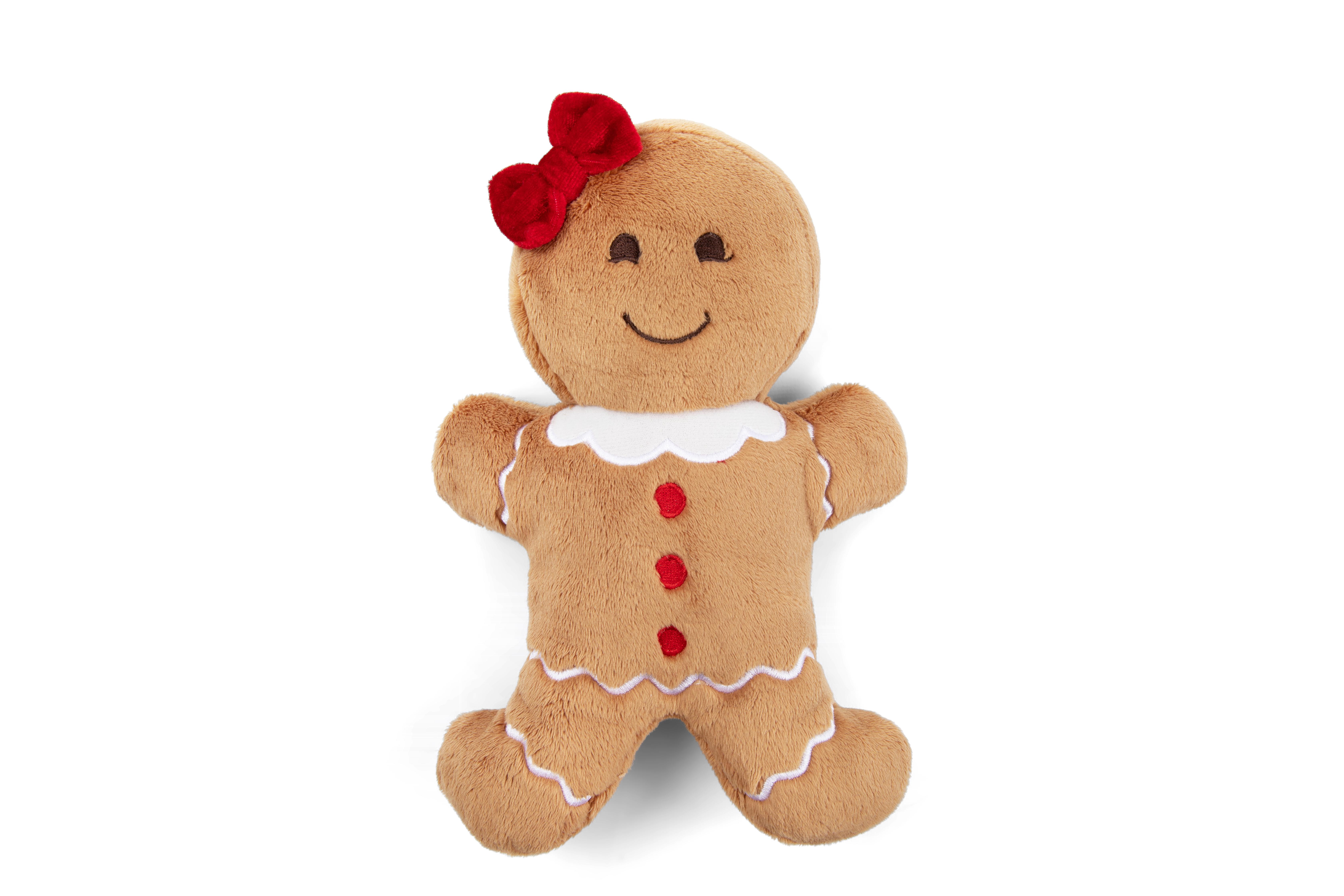 Fluff & Tuff Judy Gingerbread Girl Dog Toy, Small
