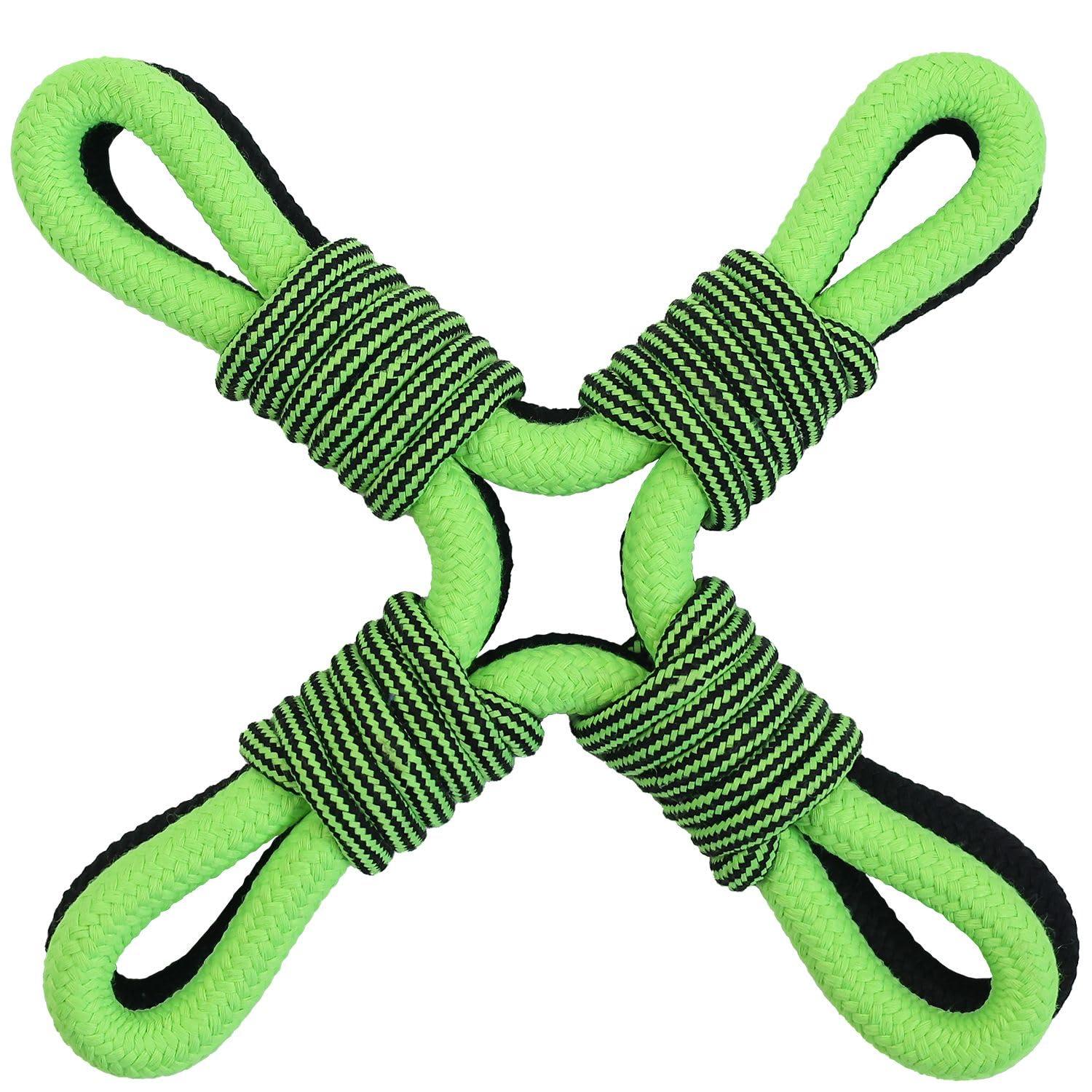 Jolly Pet Knot-N-Chew Tik-Tak-Tugzz Dog Toy, Large/X-Large