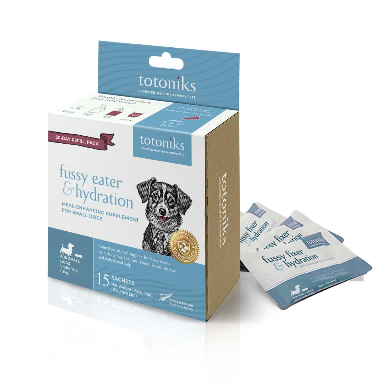 Totoniks Fussy Eater & Hydration Refill Pack Small Dog Supplement