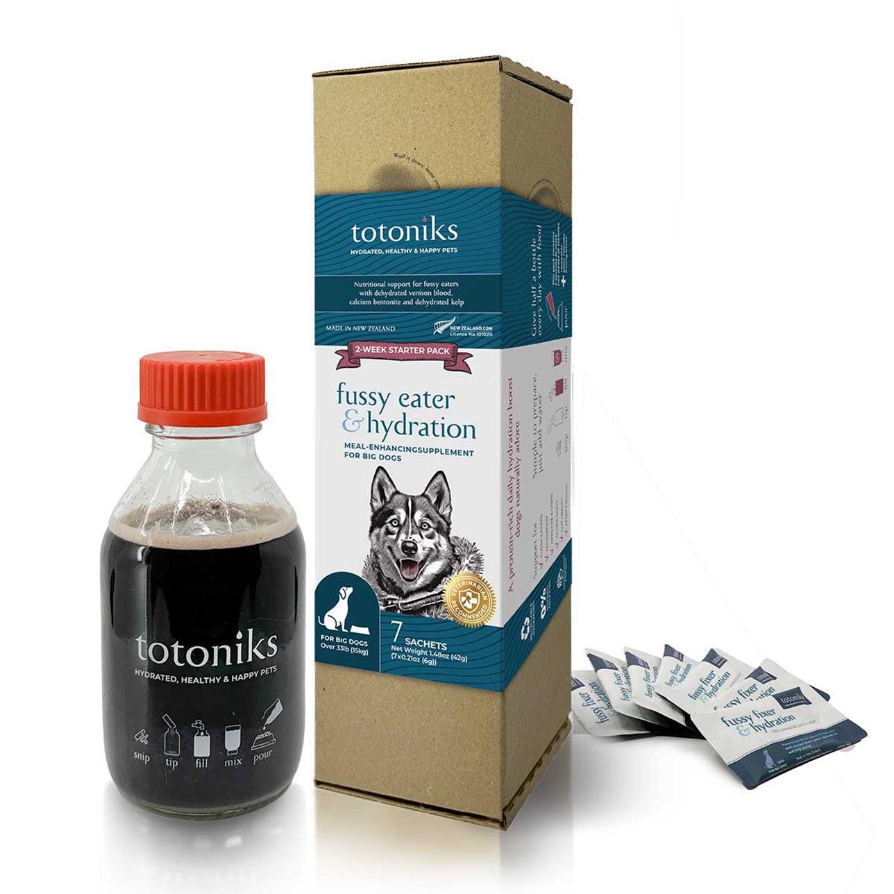 Totoniks Fussy Eater & Hydration Starter Pack Large Dog Supplement