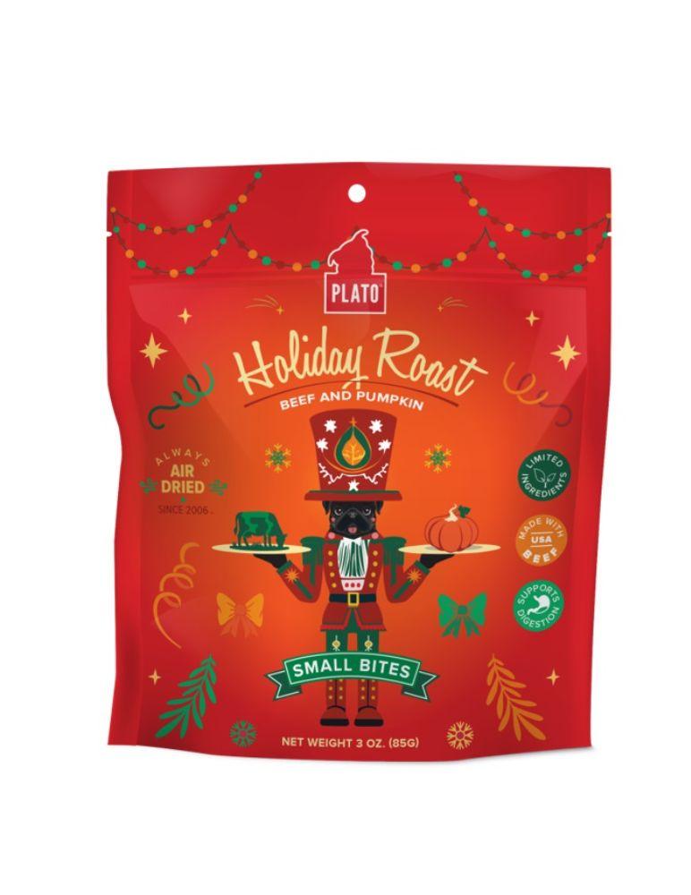 Plato Holiday Roast Beef & Pumpkin Small Bites Dog Treats