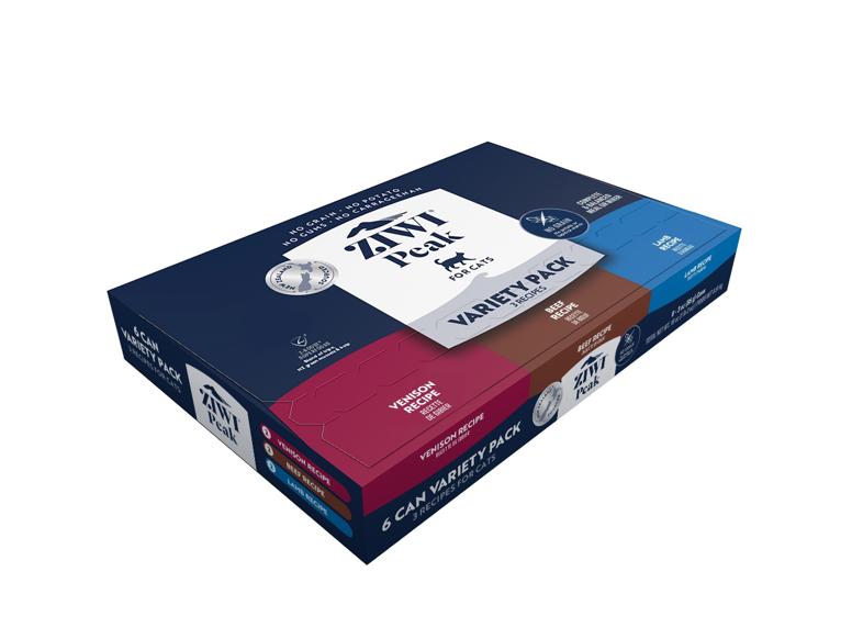 ZIWI Peak Venison, Beef, Lamb Variety Pack Wet Cat Food Can, 3-oz|85-gram, 6-pk
