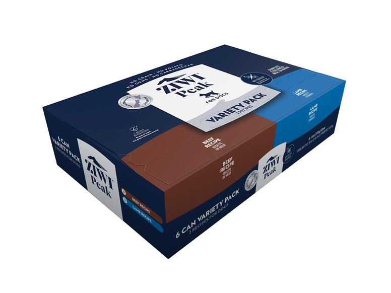 ZIWI Peak Beef, Lamb Variety Pack Wet Dog Food Can