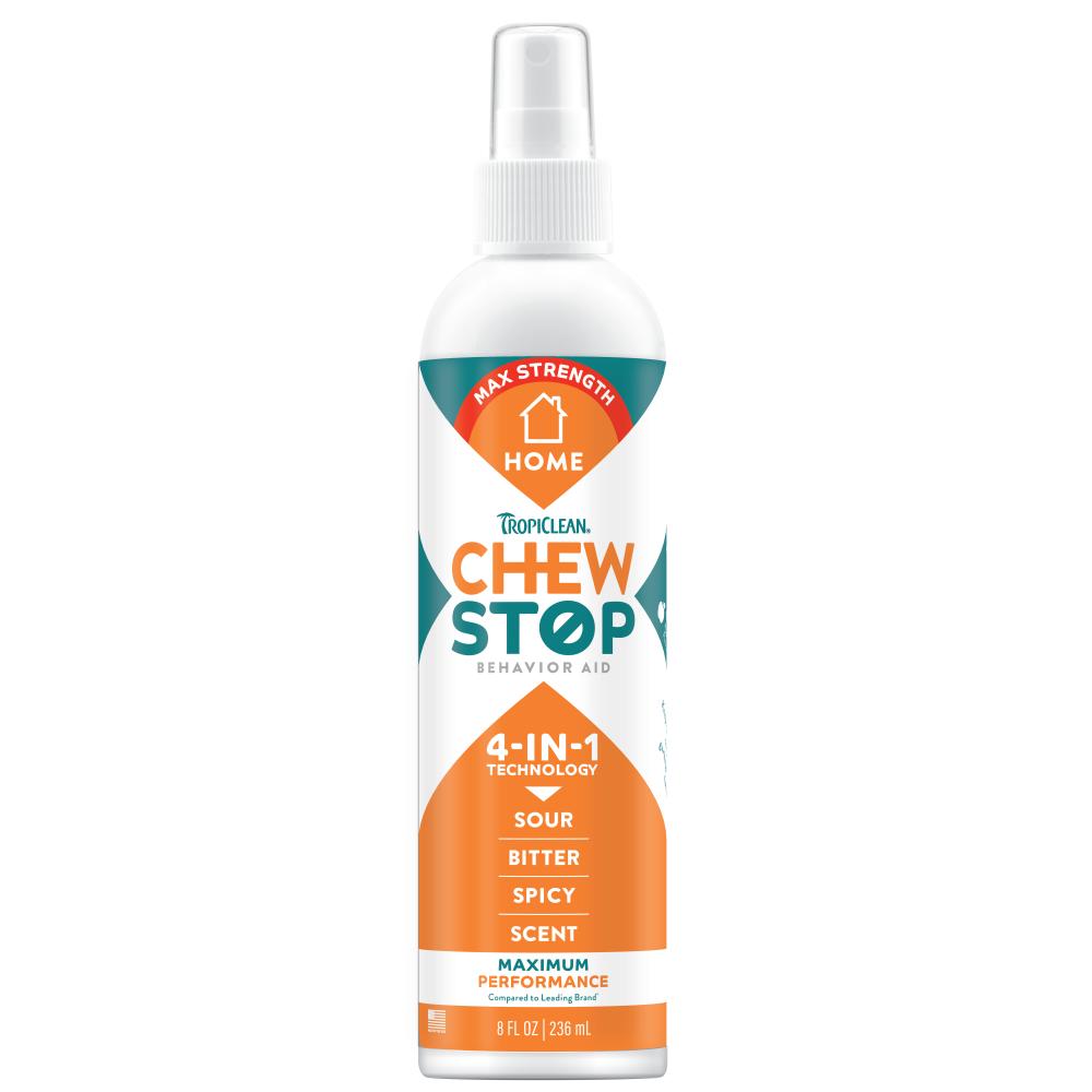 Tropiclean Chew Stop 4-in-1 Behavior Aid Home Spray for Dogs, 8-oz