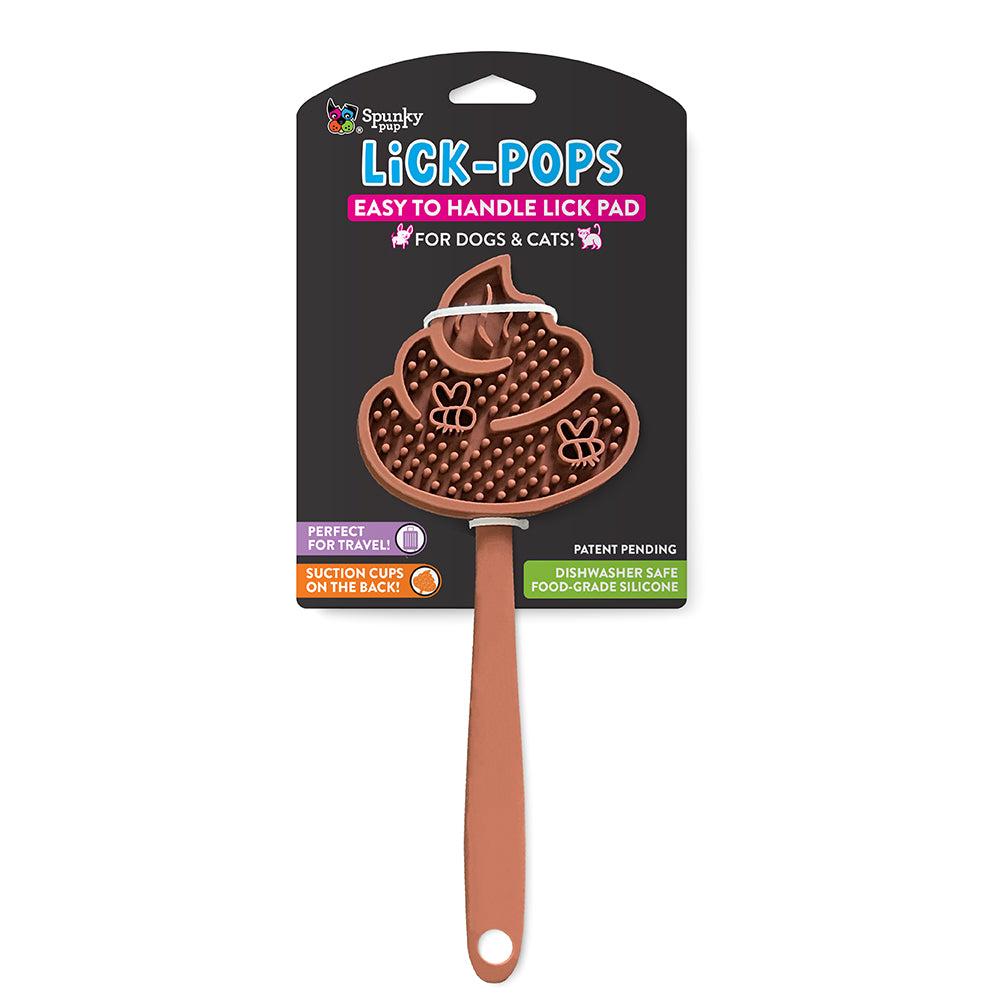 Spunky Pup Lick-Pops Poop Emoji Lick Pads for Dogs & Cats