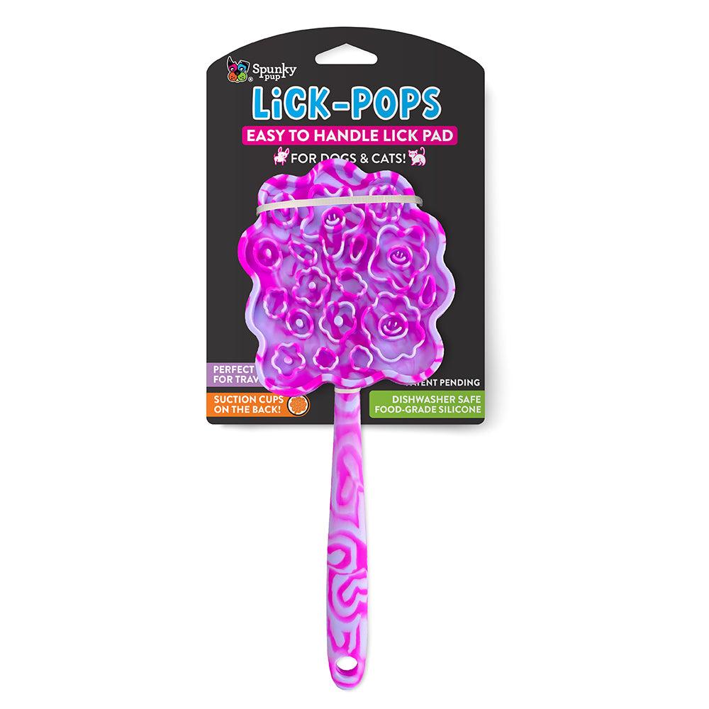 Spunky Pup Lick-Pops Pink Tree Lick Pads for Dogs & Cats