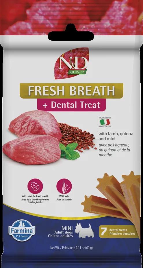 Farmina N&D Quinoa Fresh Breath Lamb Adult Mini Dog Treats