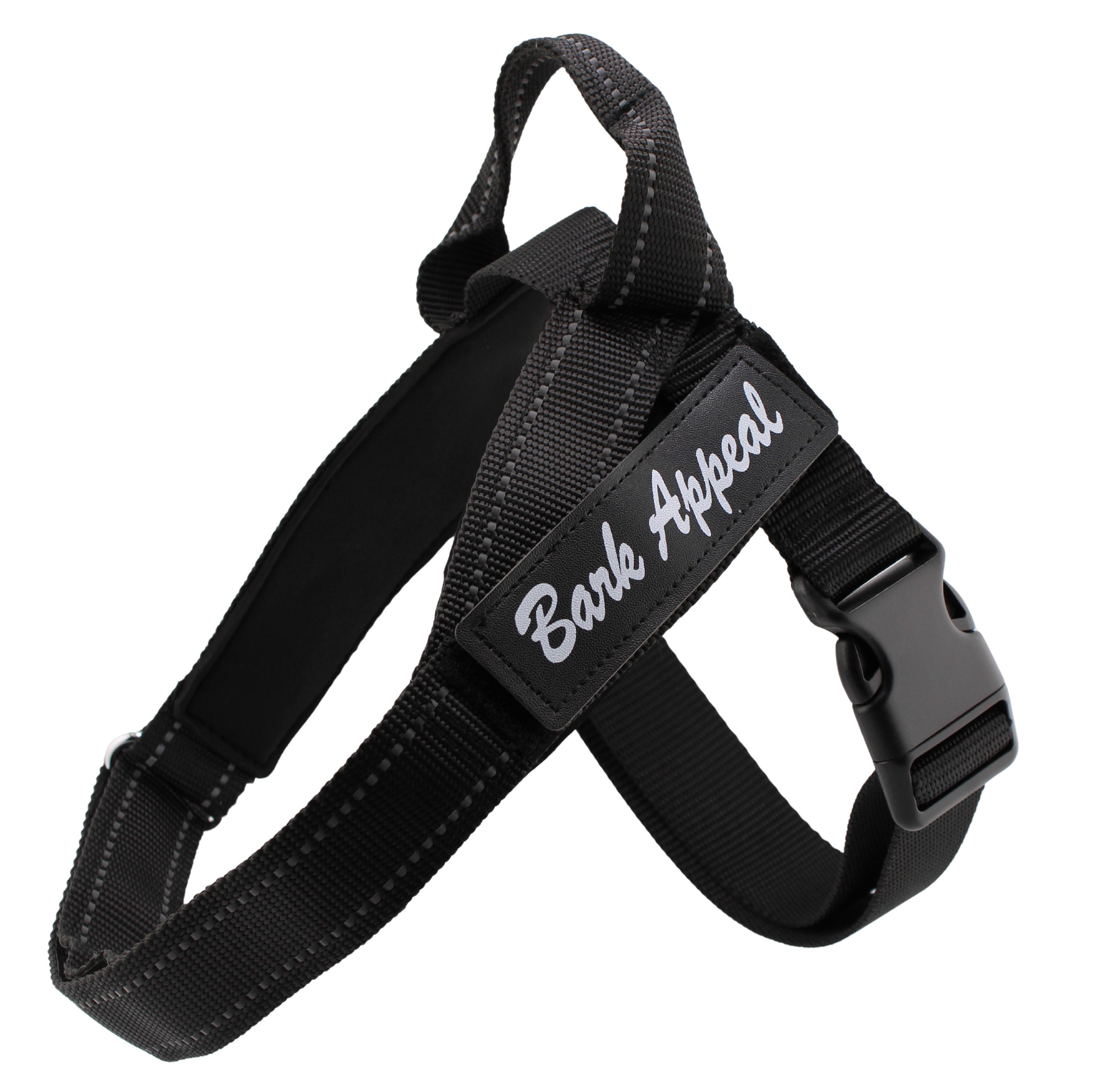 Bark Appeal Reflective Ultra Dog Harness, Black, Large