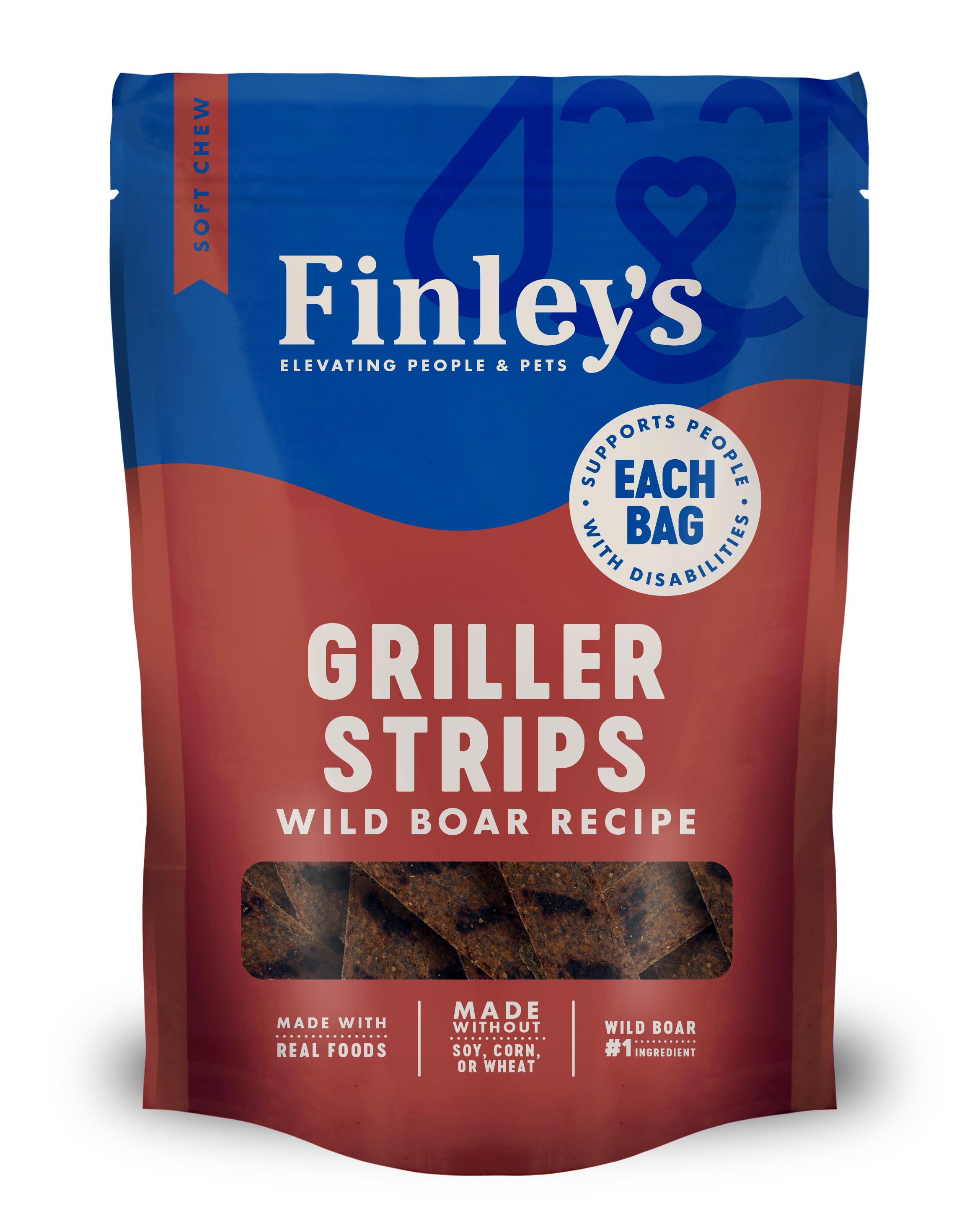 Finley's Griller Strips Wild Boar Dog Treats