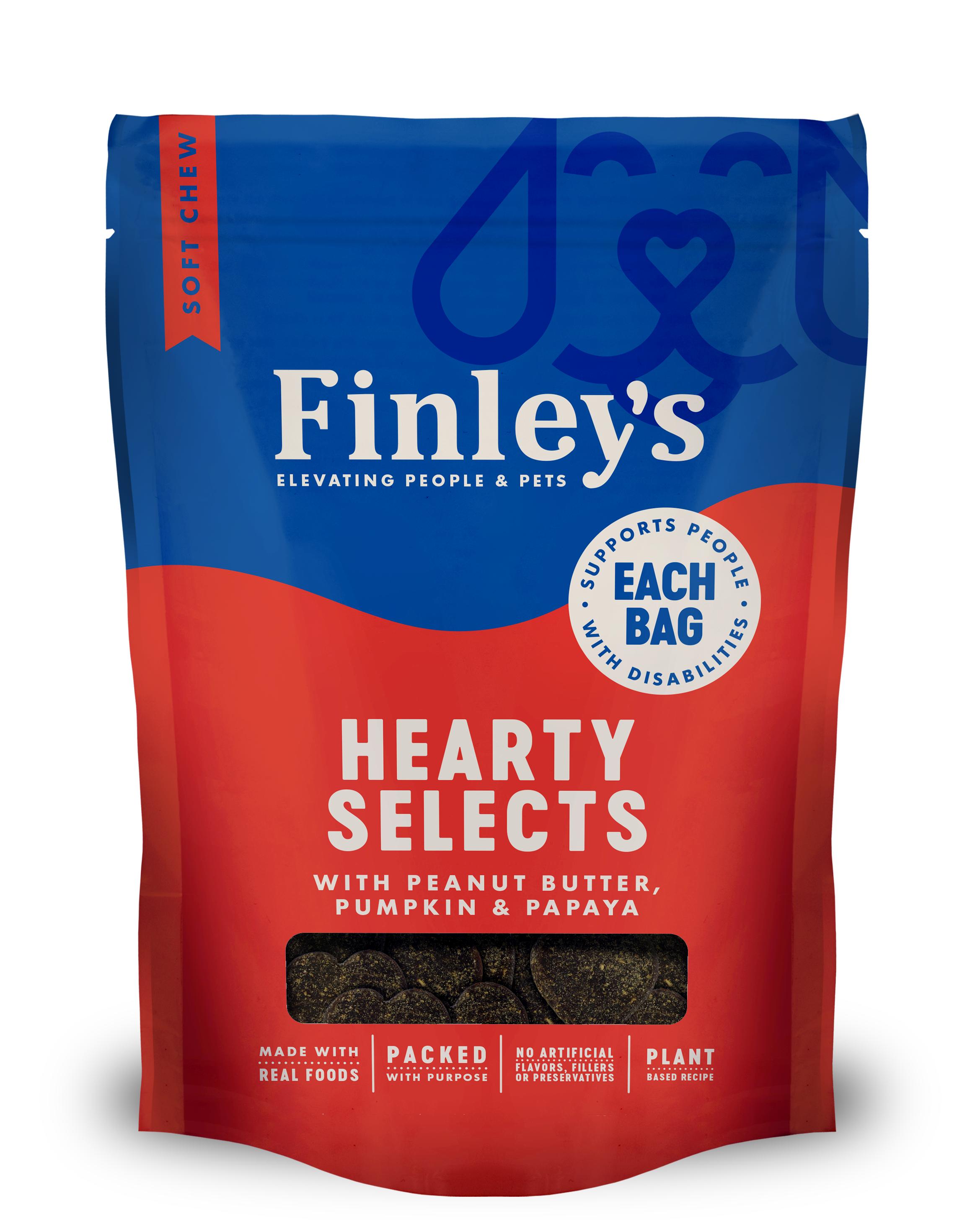 Finley's Hearty Selects Peanut Butter, Pumpkin & Papaya Dog Treats