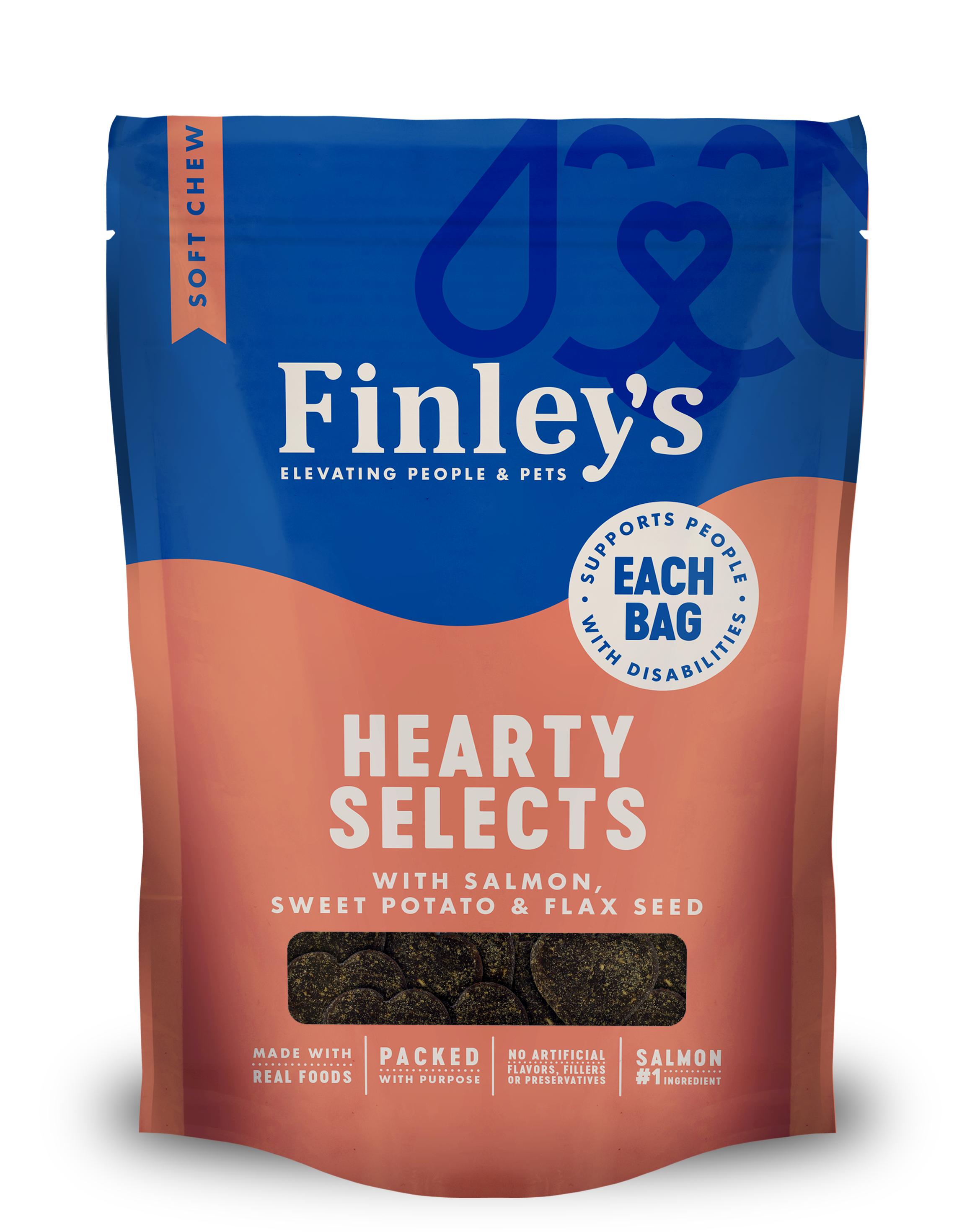 Finley's Hearty Selects Salmon, Sweet Potato & Flax Seed Dog Treats