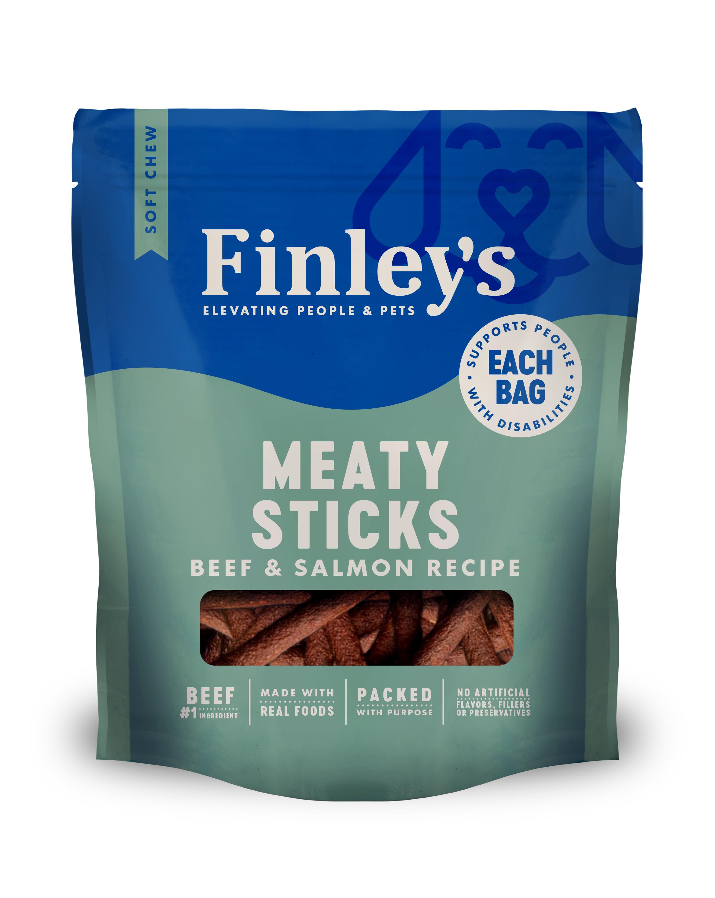 Finley's Meaty Sticks Beef & Salmon Dog Treats