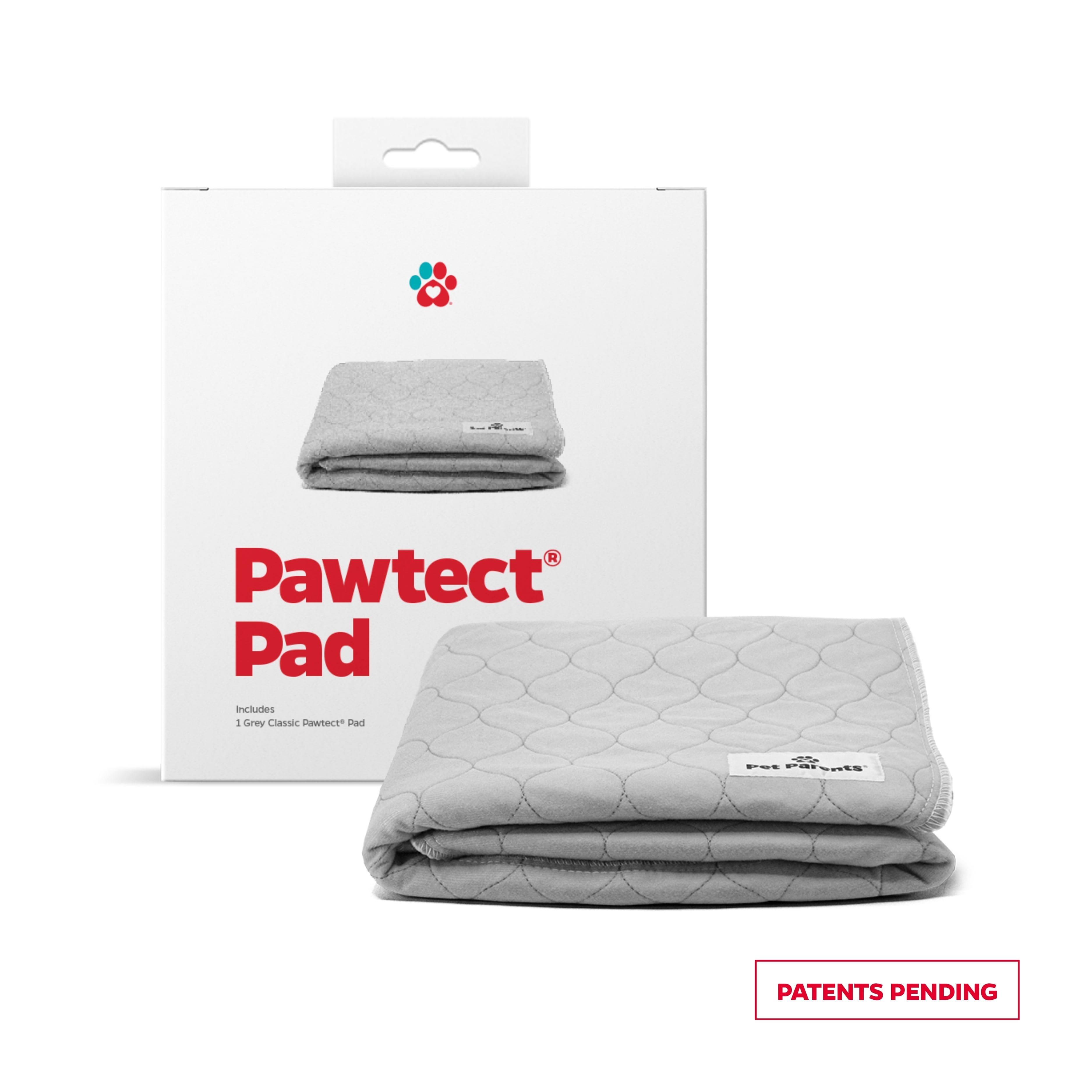 Pet Parents Pawtect Pad Classic Washable Pet Pee Pad, Grey, 1-pk