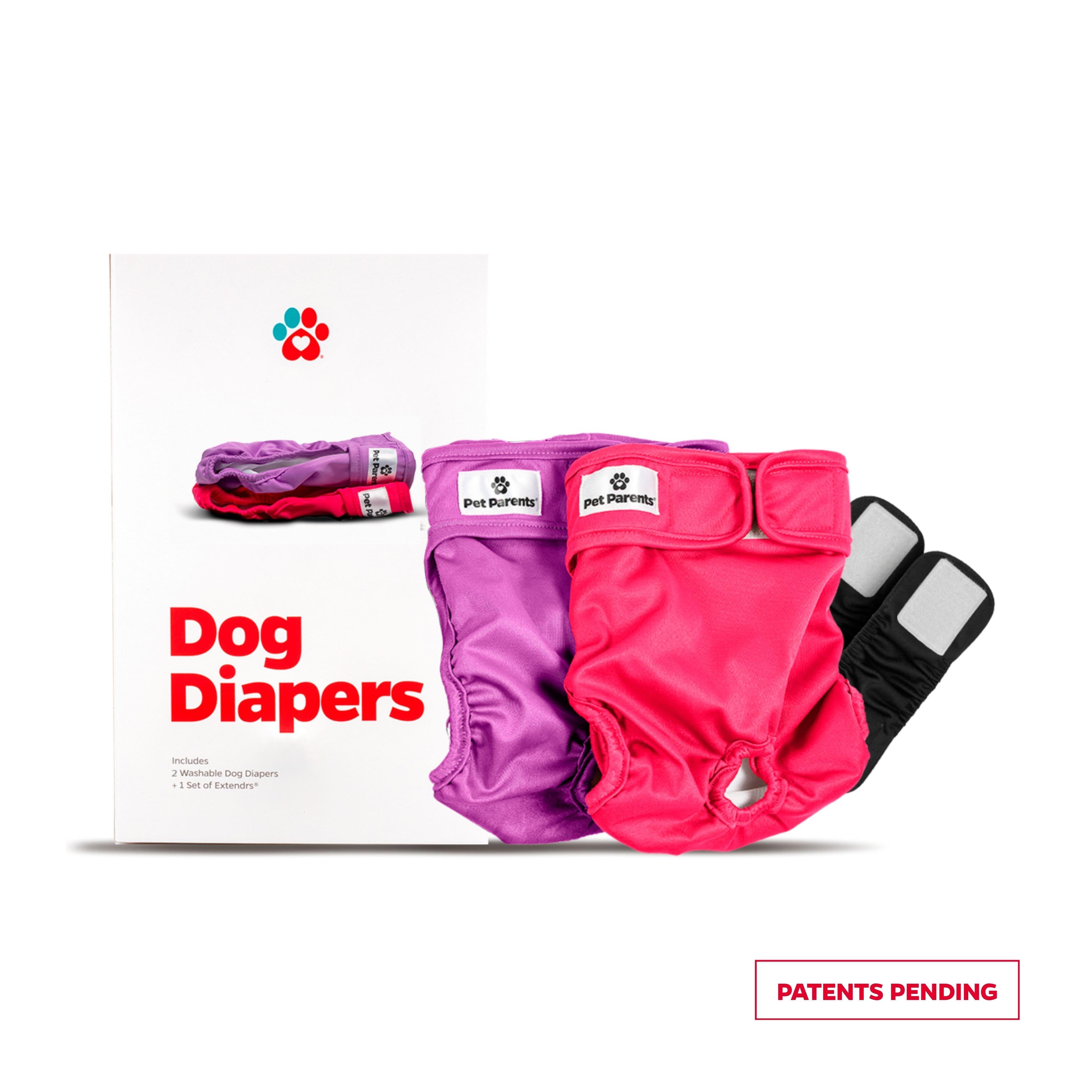 Pet Parents Washable Dog Diapers, Princess, 2-pk, Large