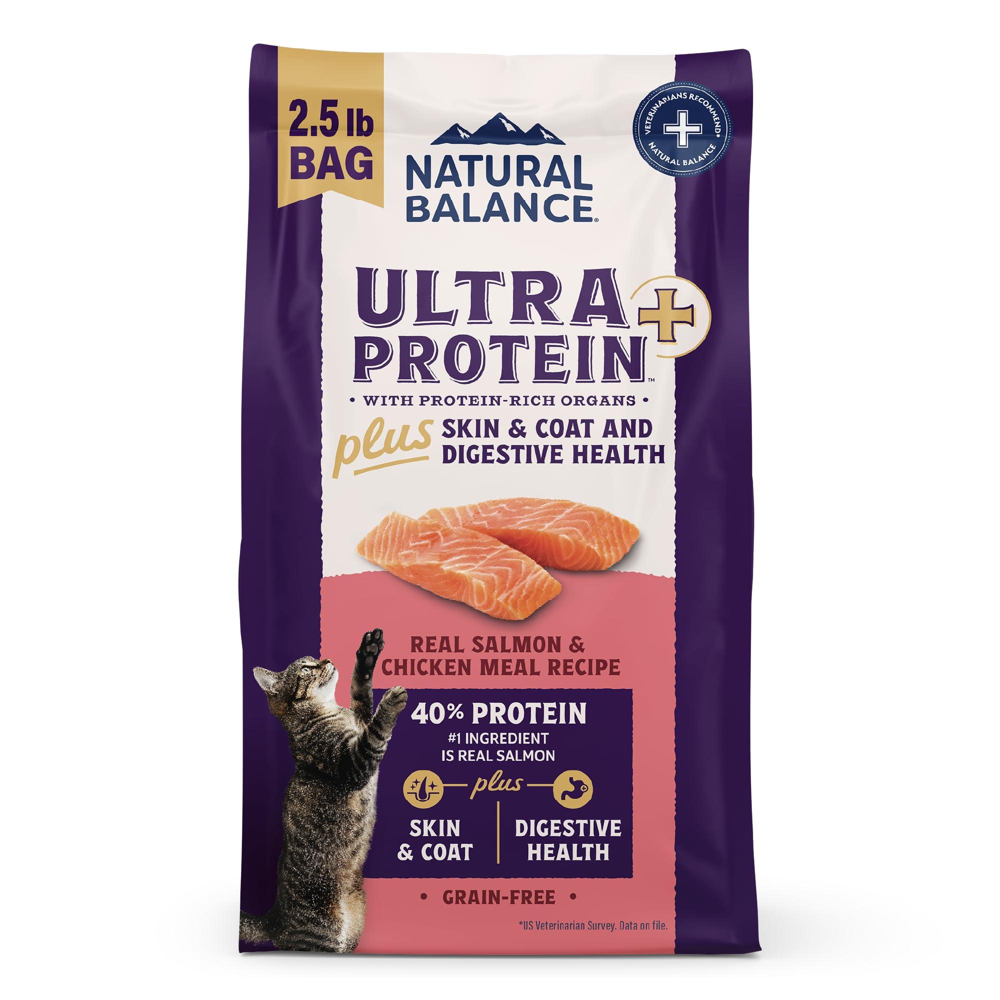 Natural Balance Ultra Protein Plus Skin & Coat Salmon & Chicken Dry Cat Food