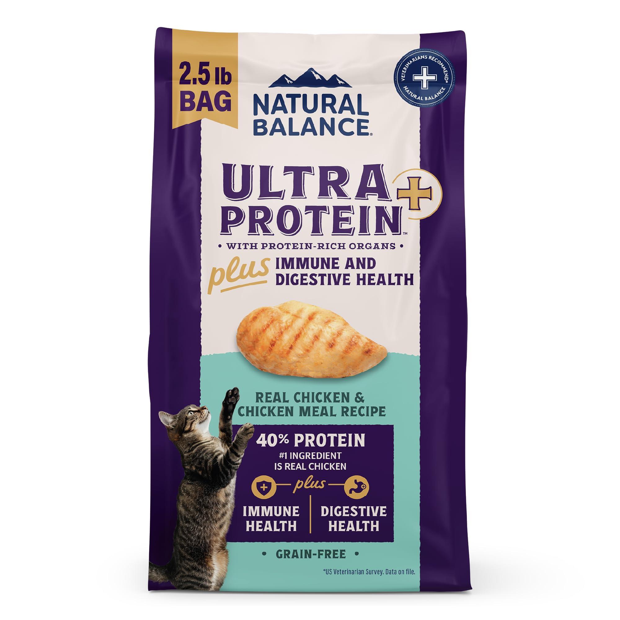 Natural Balance Ultra Protein Plus Immune & Digestive Chicken & Chicken Meal Dry Cat Food