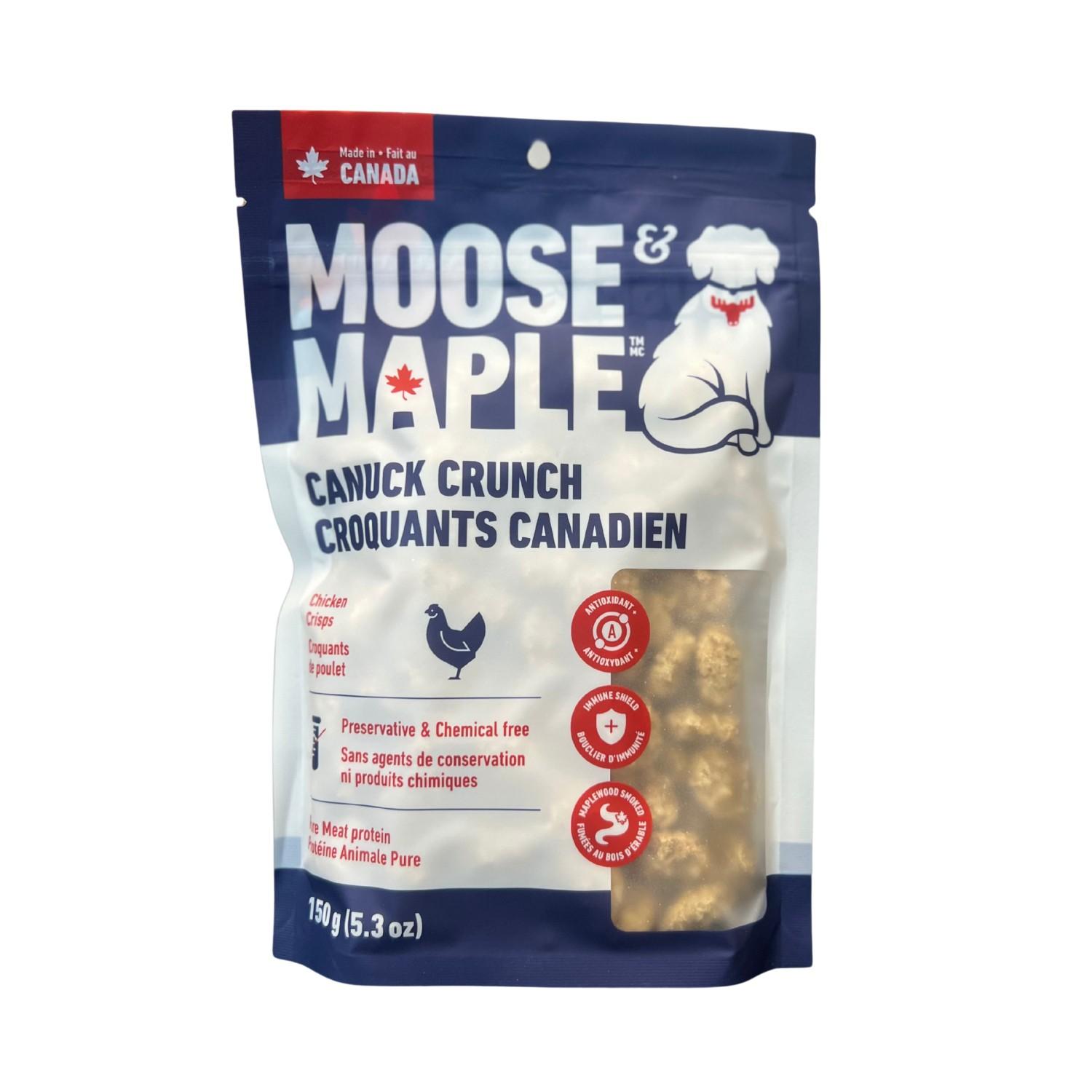 Moose & Maple Canuck Crunch Chicken Dog Treats, 150-gram