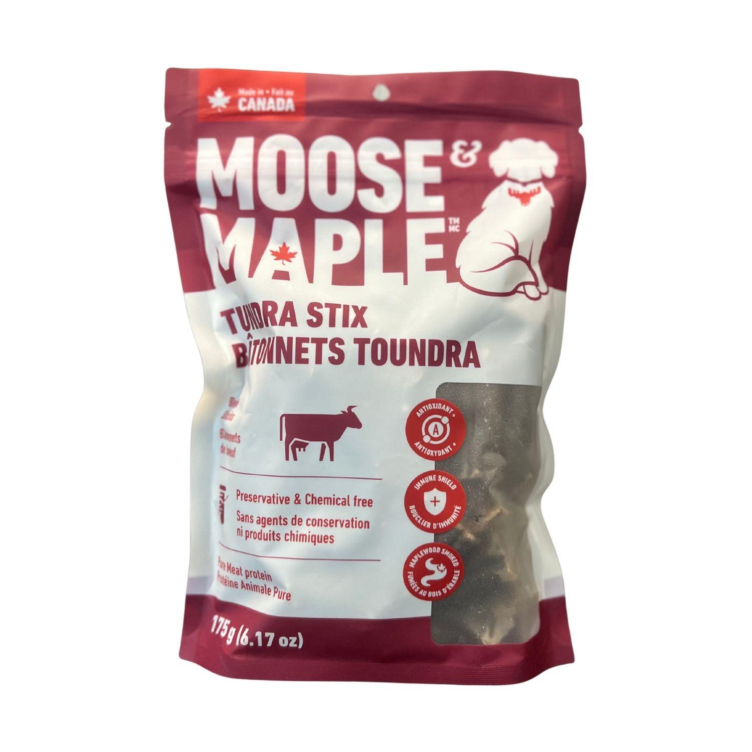 Moose & Maple Tundra Stix Beef Dog Treats, 175-gram
