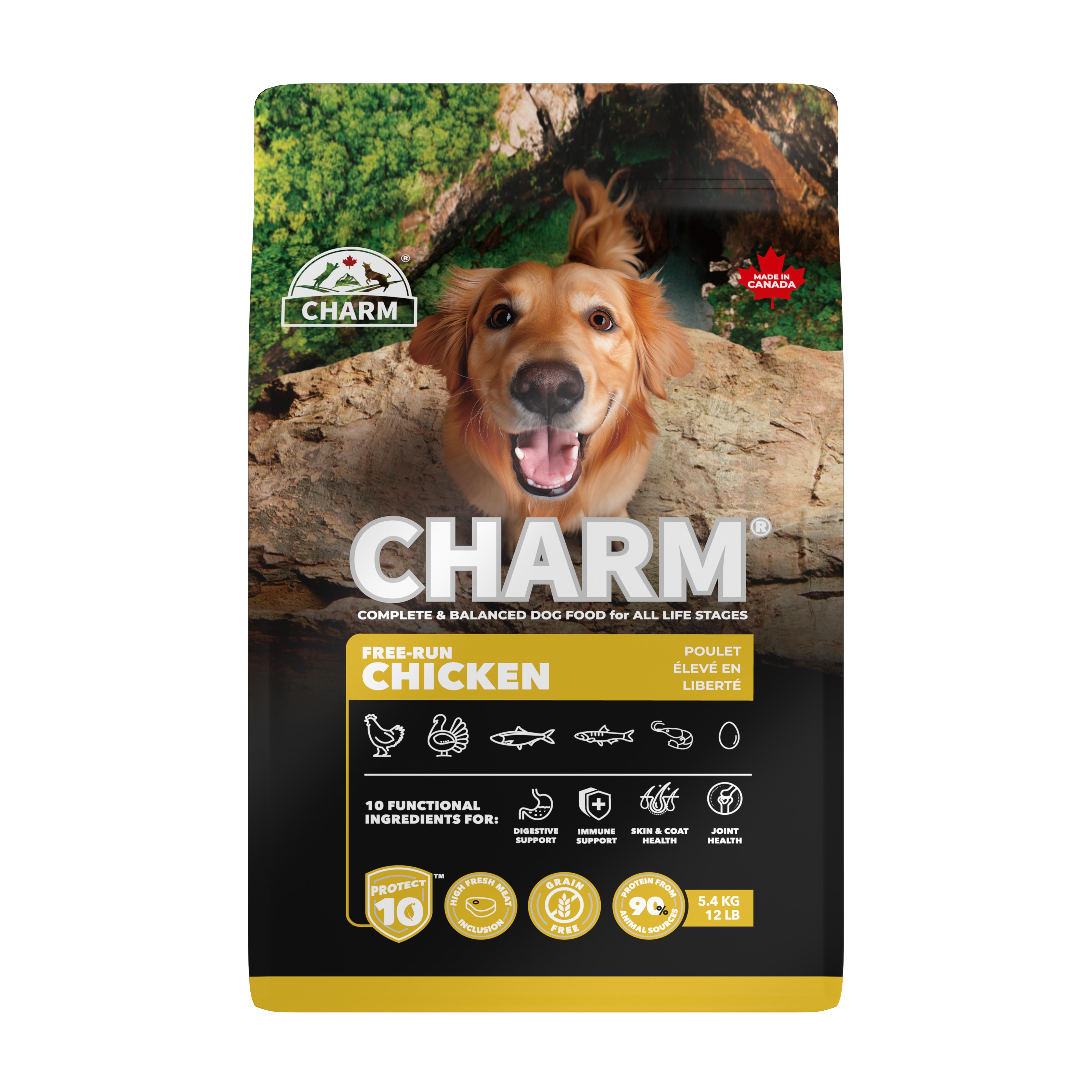 Charm Pet Food Free-Run Chicken Dry Dog Food, 5.4-kg