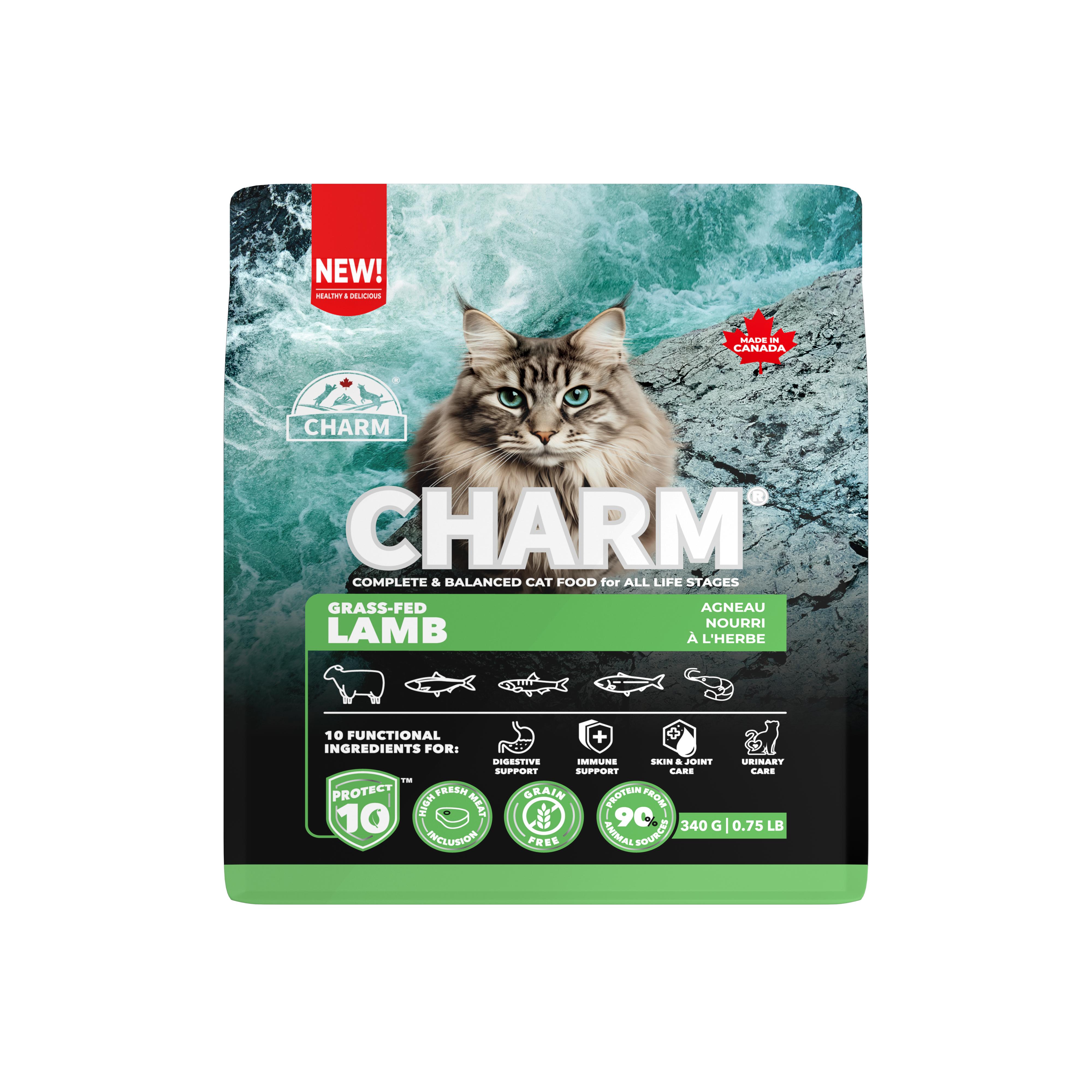 Charm Pet Food Grass-Fed Lamb Dry Cat Food