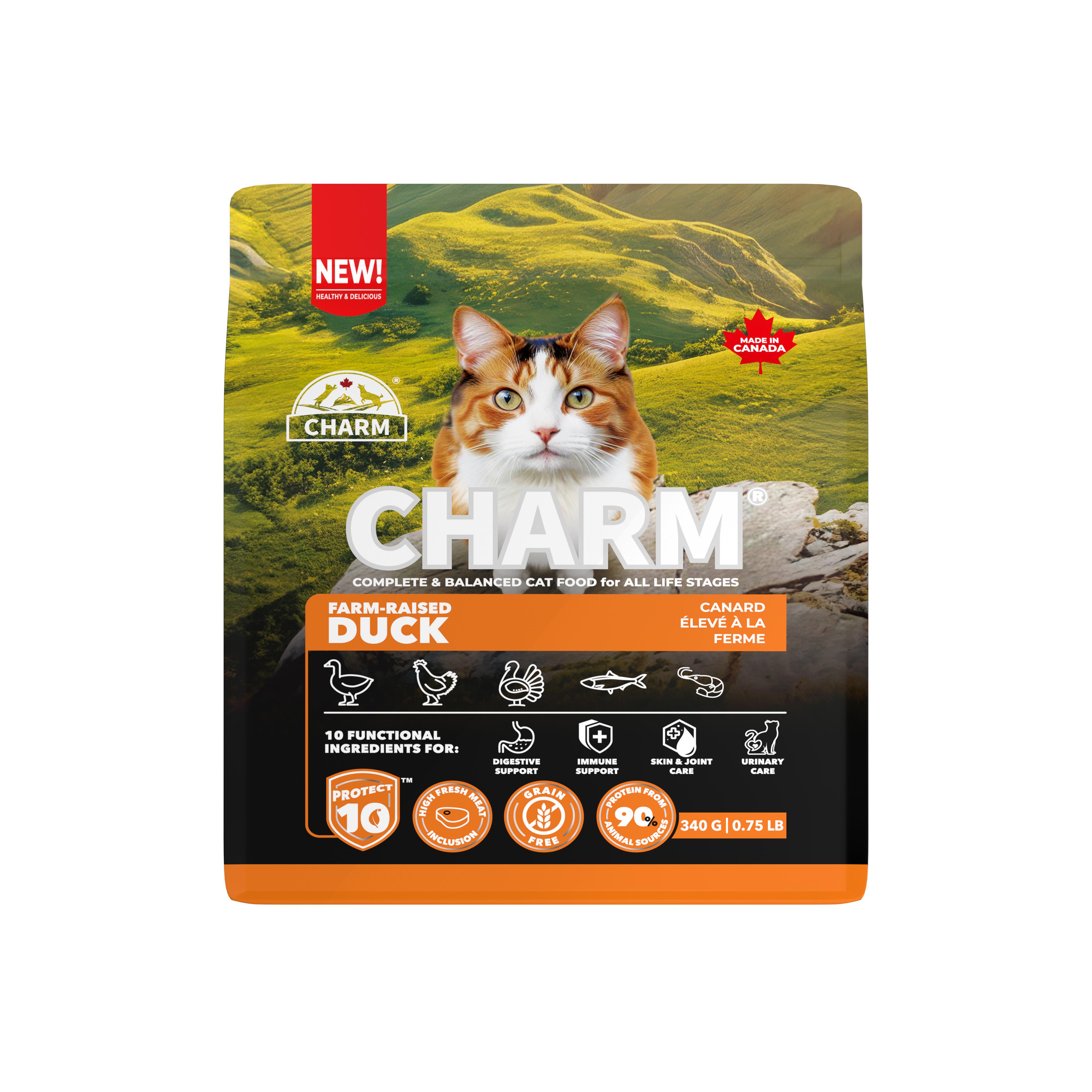 Charm Pet Food Farm-Raised Duck Dry Cat Food