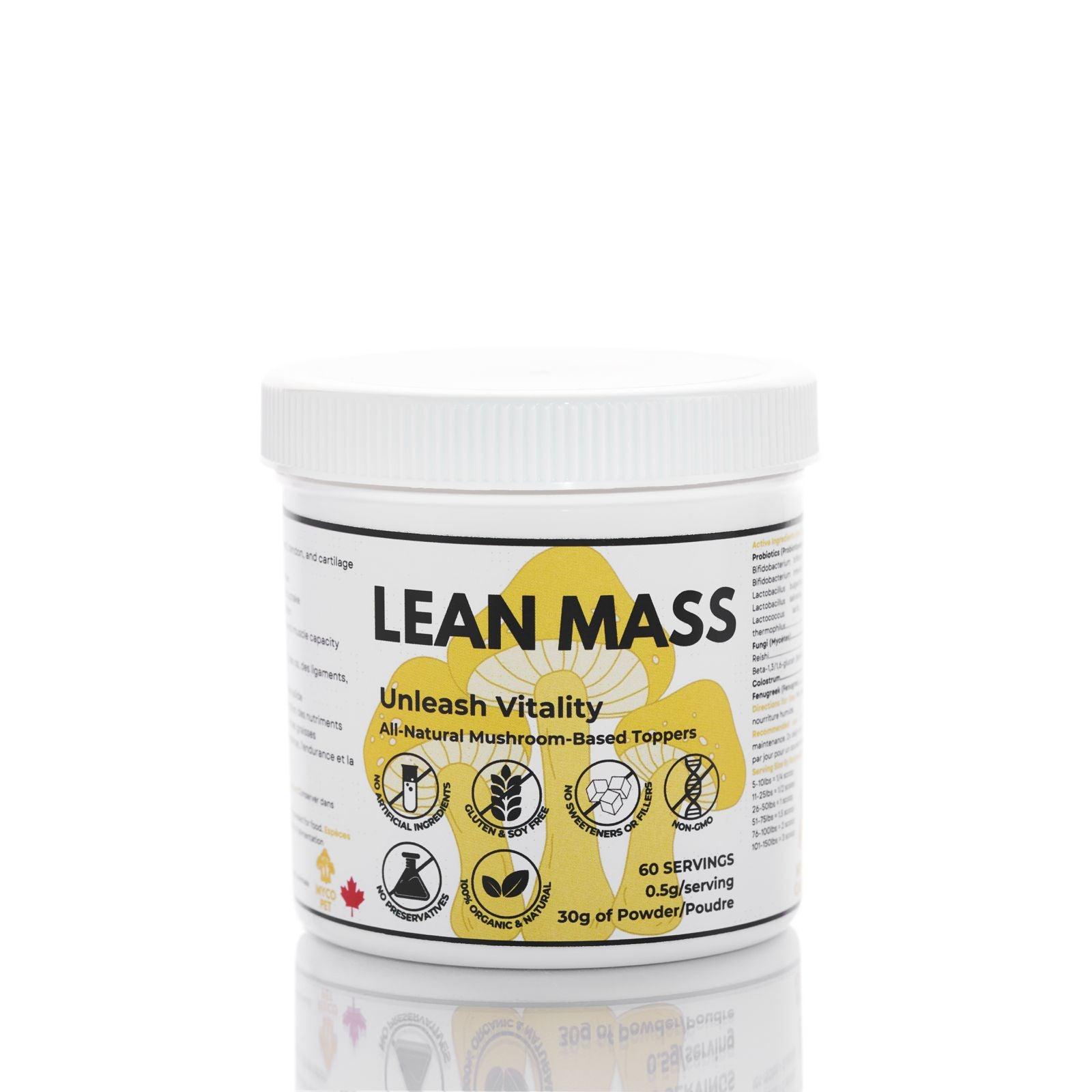Myco Pet Lean Mass+ Dog & Cat Supplement, 30-gram