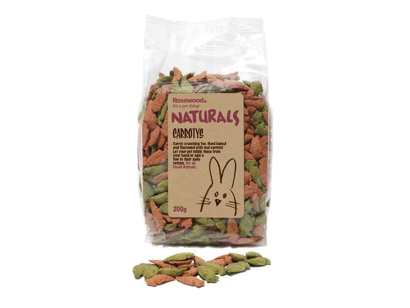 Rosewood Naturals Carrotys Small Animal Treats, 200-gram