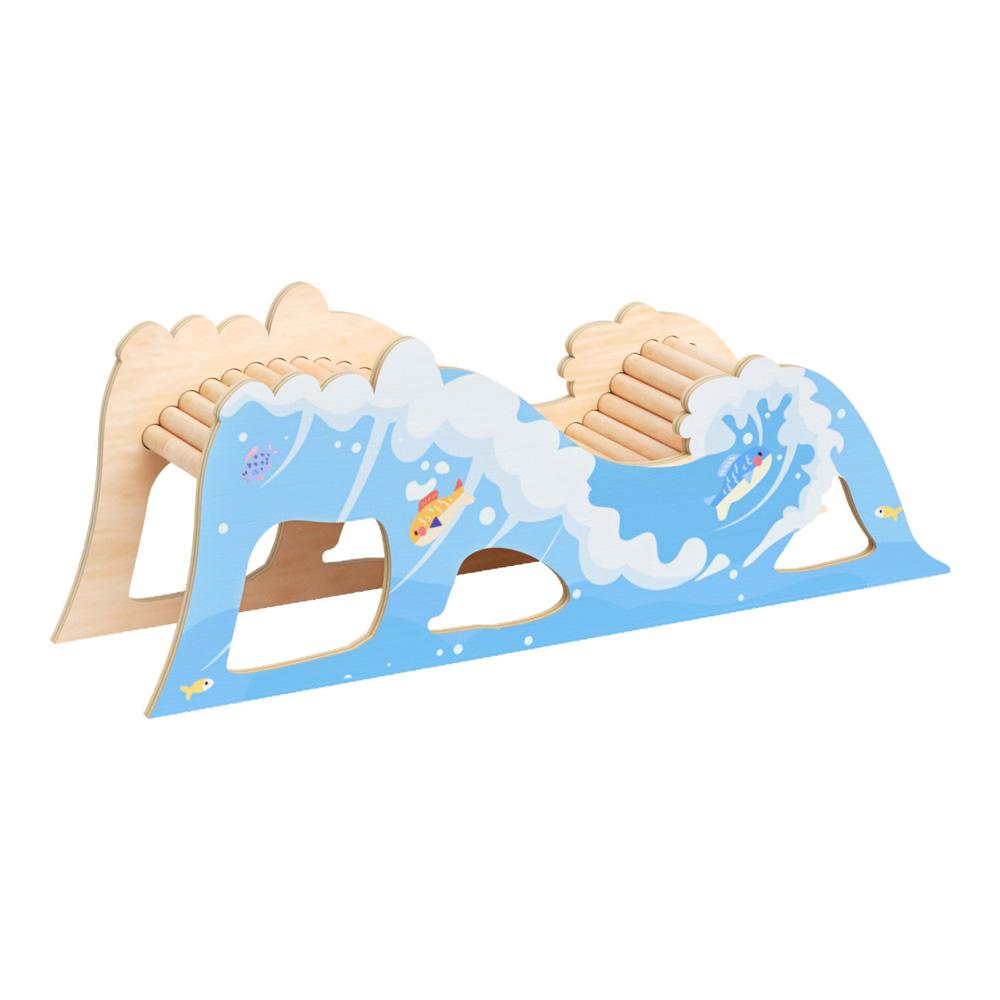 Mini & Moe Wave Bridge Small Animal Toy, 14.13 x 4.02 x 5.35-in