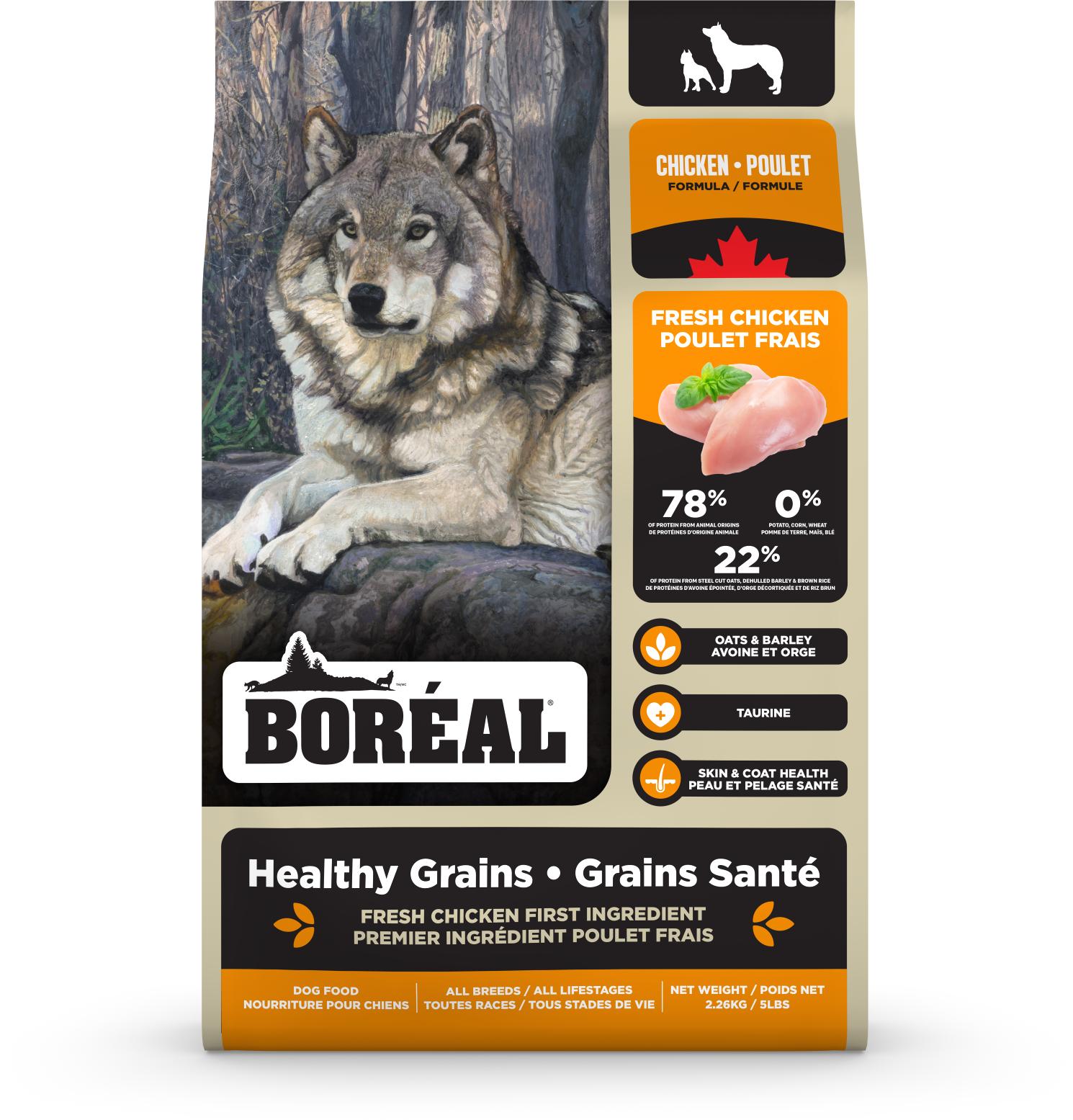 Boreal Healthy Grains Chicken Dry Dog Food