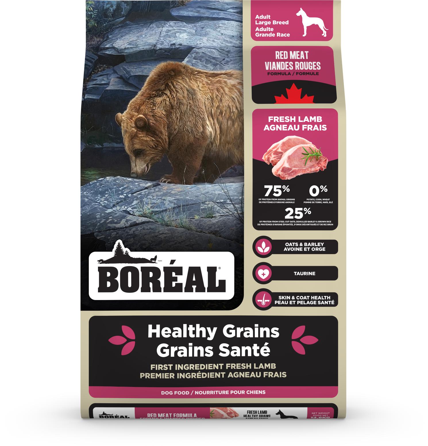 Boreal Healthy Grains Red Meat Large Breed Dry Dog Food