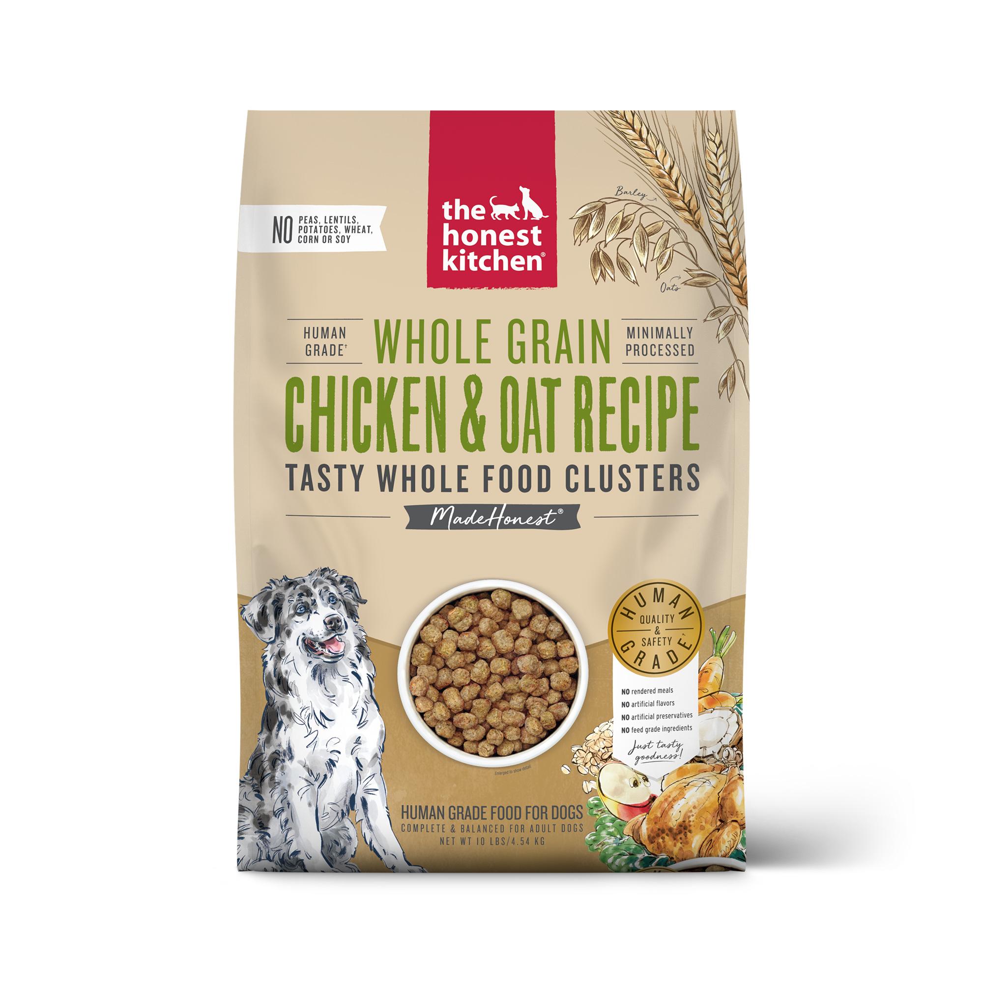 The Honest Kitchen Whole Food Clusters Chicken & Oat Whole Grain Dry Dog Food, 10-lb
