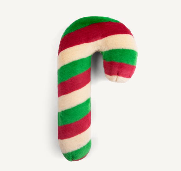 Fluff & Tuff Candy Cane Dog Toy, Medium