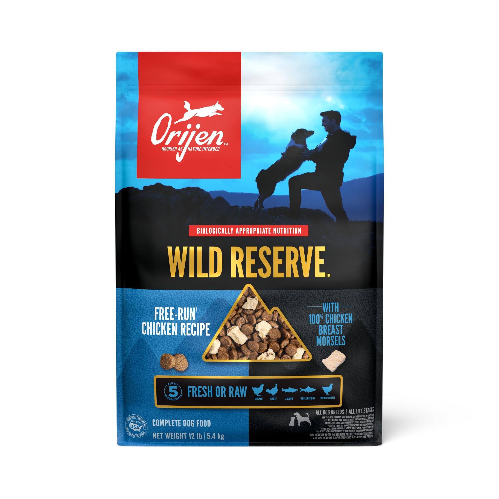 ORIJEN Wild Reserve Free-Run Chicken Dry Dog Food, 12-lb