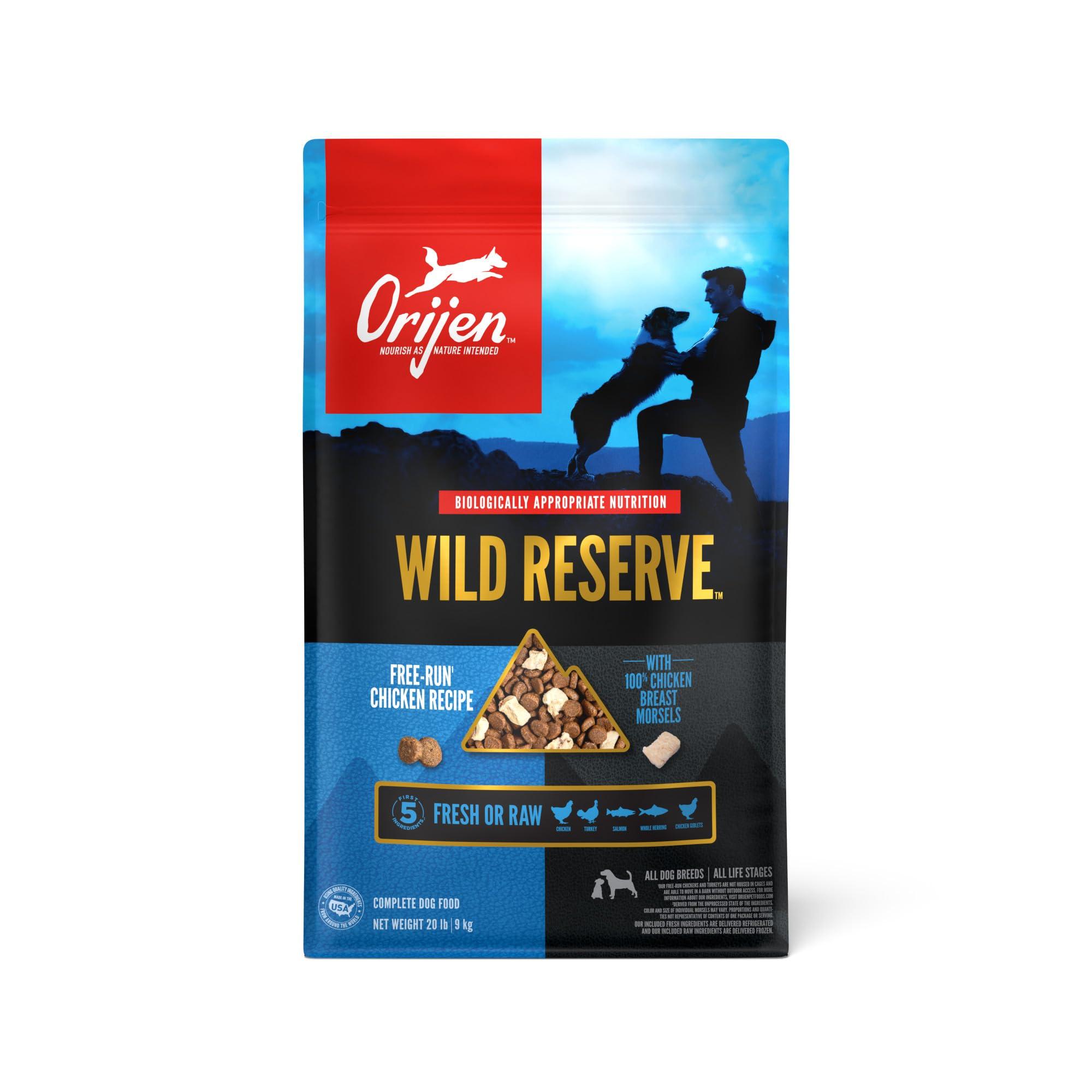 ORIJEN Wild Reserve Free-Run Chicken Dry Dog Food, 20-lb