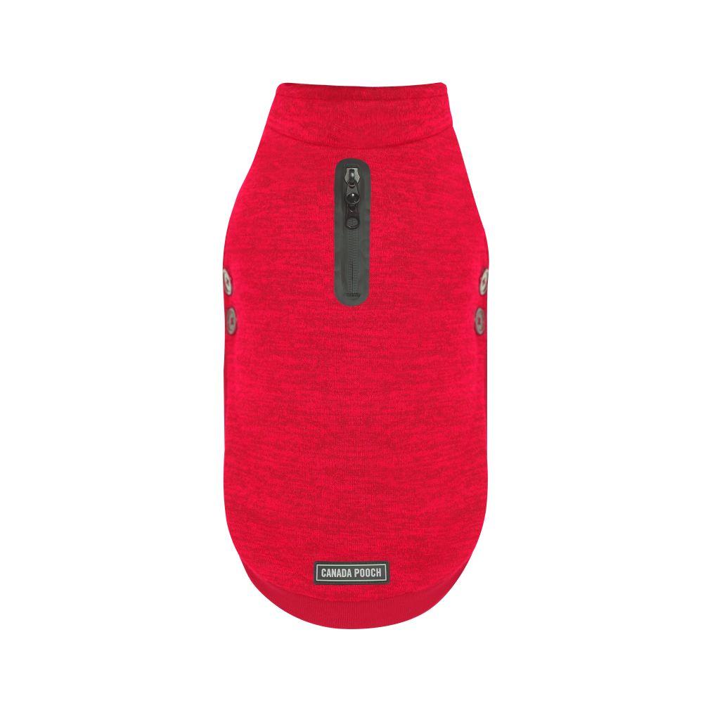 Canada Pooch Waterproof Dog Sweater, Red