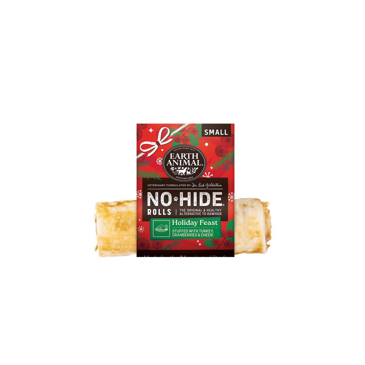 Earth Animal No-Hide Seasonal Holiday Feast Rolls Dog Treats, Medium, 1-count