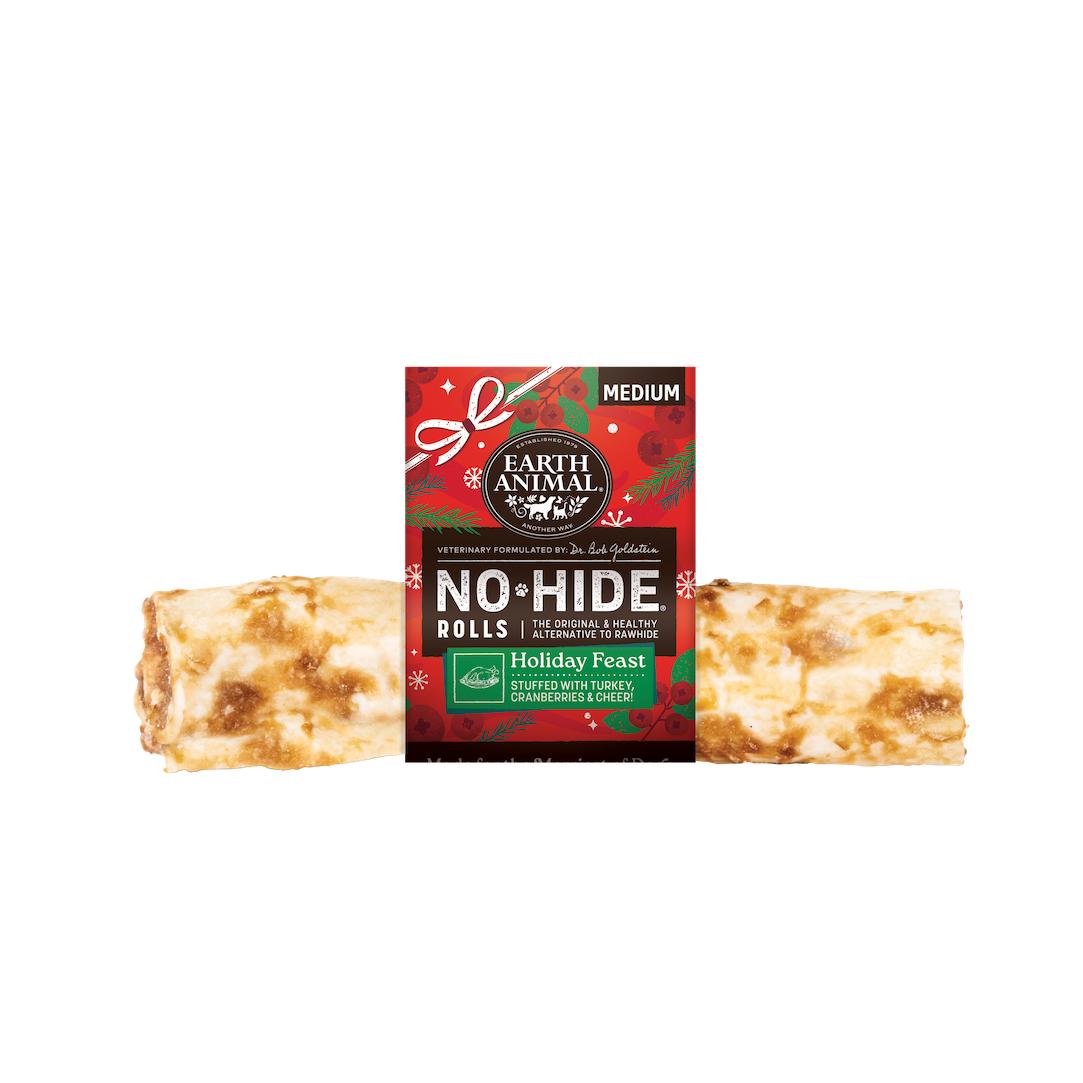 Earth Animal No-Hide Seasonal Holiday Feast Rolls Dog Treats, Small, 1-count
