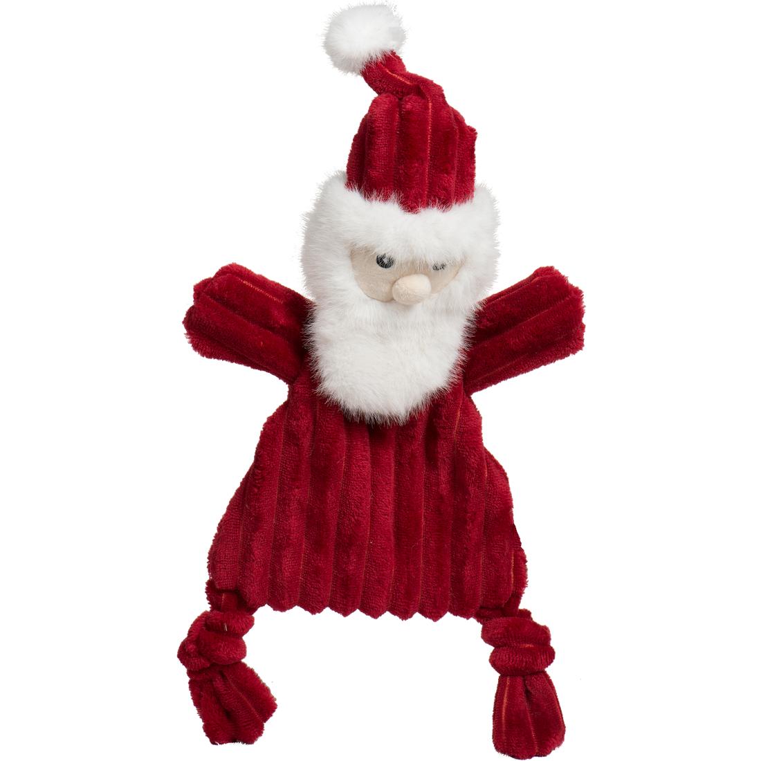 Hugglehounds HuggleFlatties Santa Paws St. Nick Dog Toy
