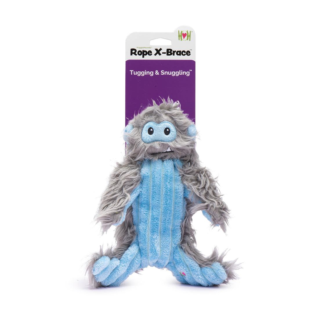 Hugglehounds Shining SnoBro Rope X-Brace Dog Toy, Small