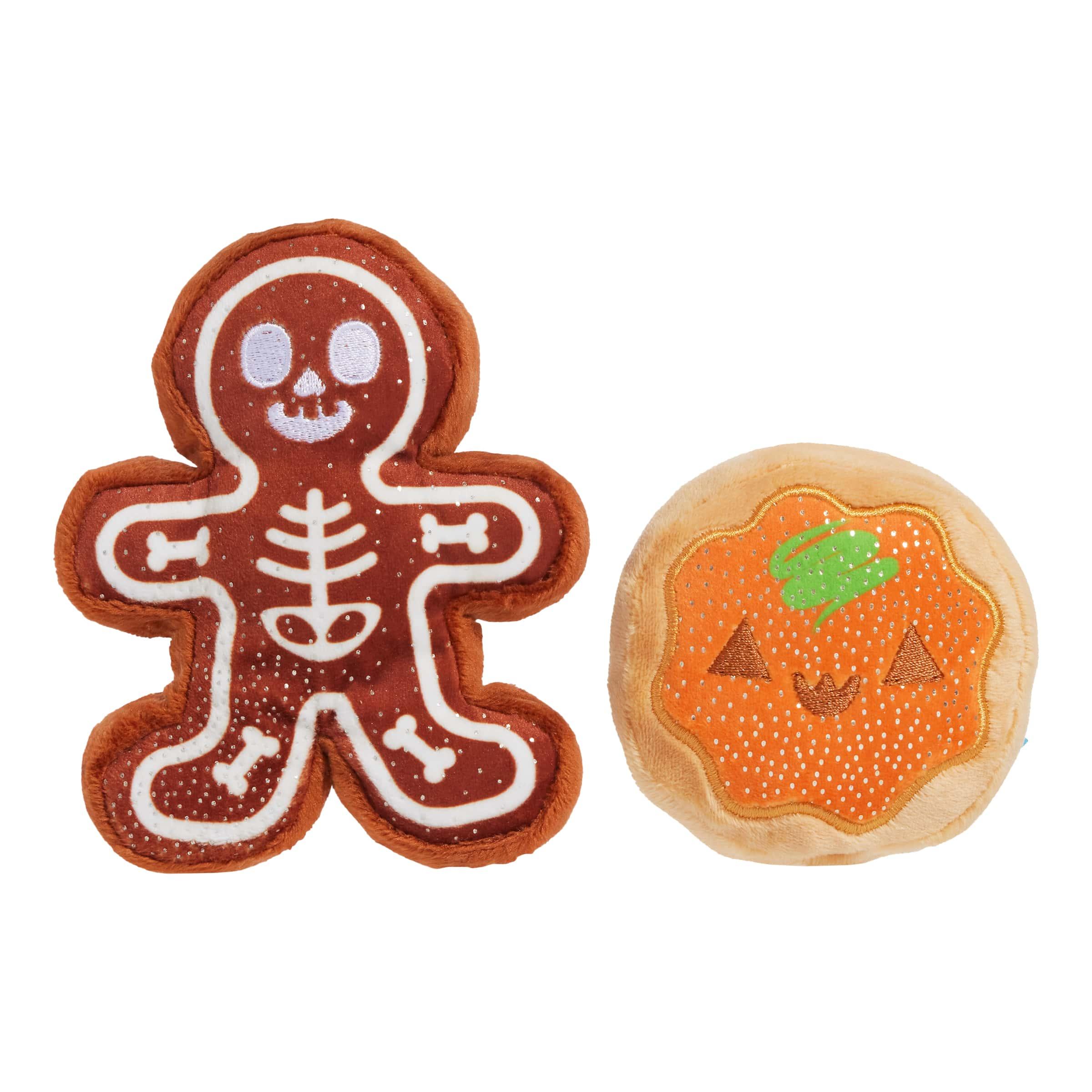 BarkShop Spookie Cookies Plush Dog Toy, X-Small/Small