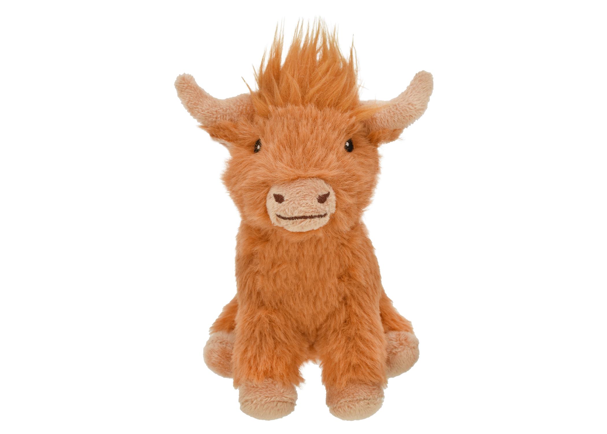 Multipet Minipet Highland Cow Dog Toy, 5-in
