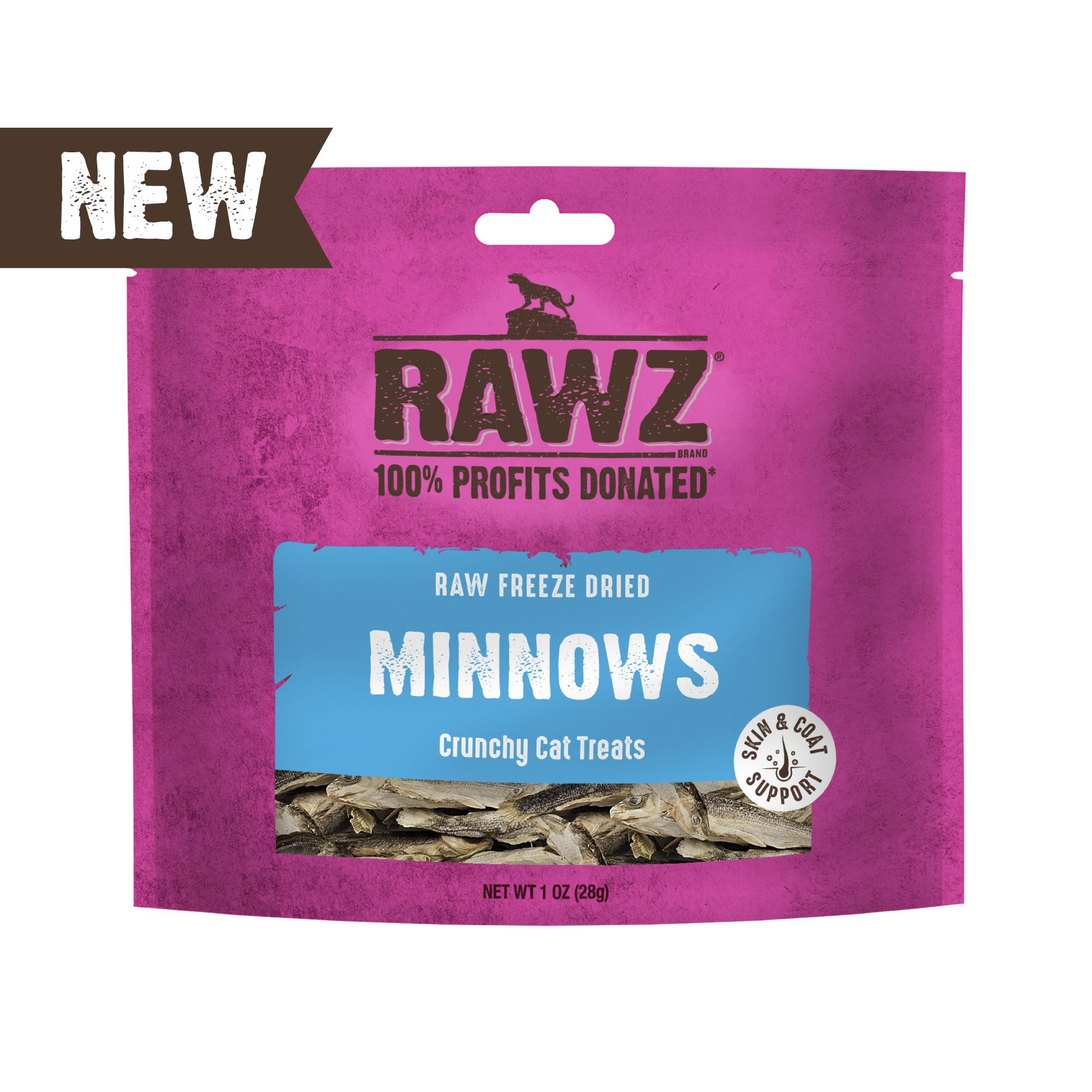 RAWZ Minnows Raw Freeze-Dried Cat Treats, 1-oz