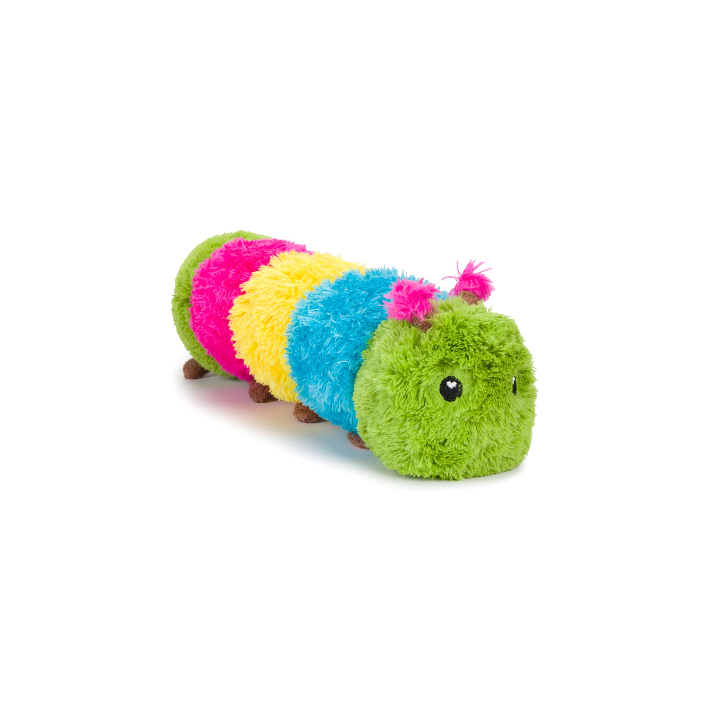 fabdog Fluffy Caterpillar Dog Toy, 15-in