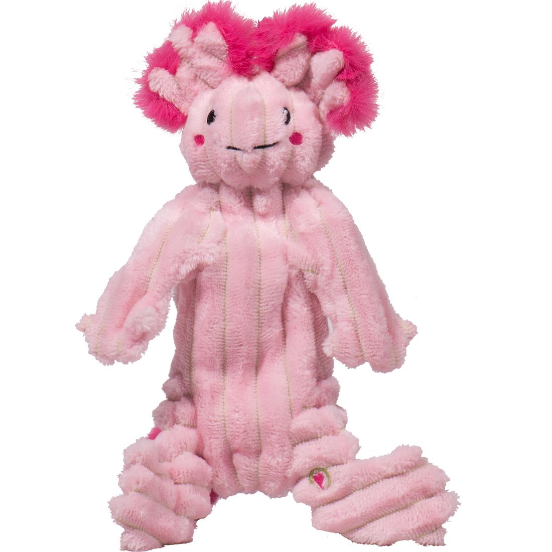HuggleHounds X-Brace Axolotl Dog Toy, Small