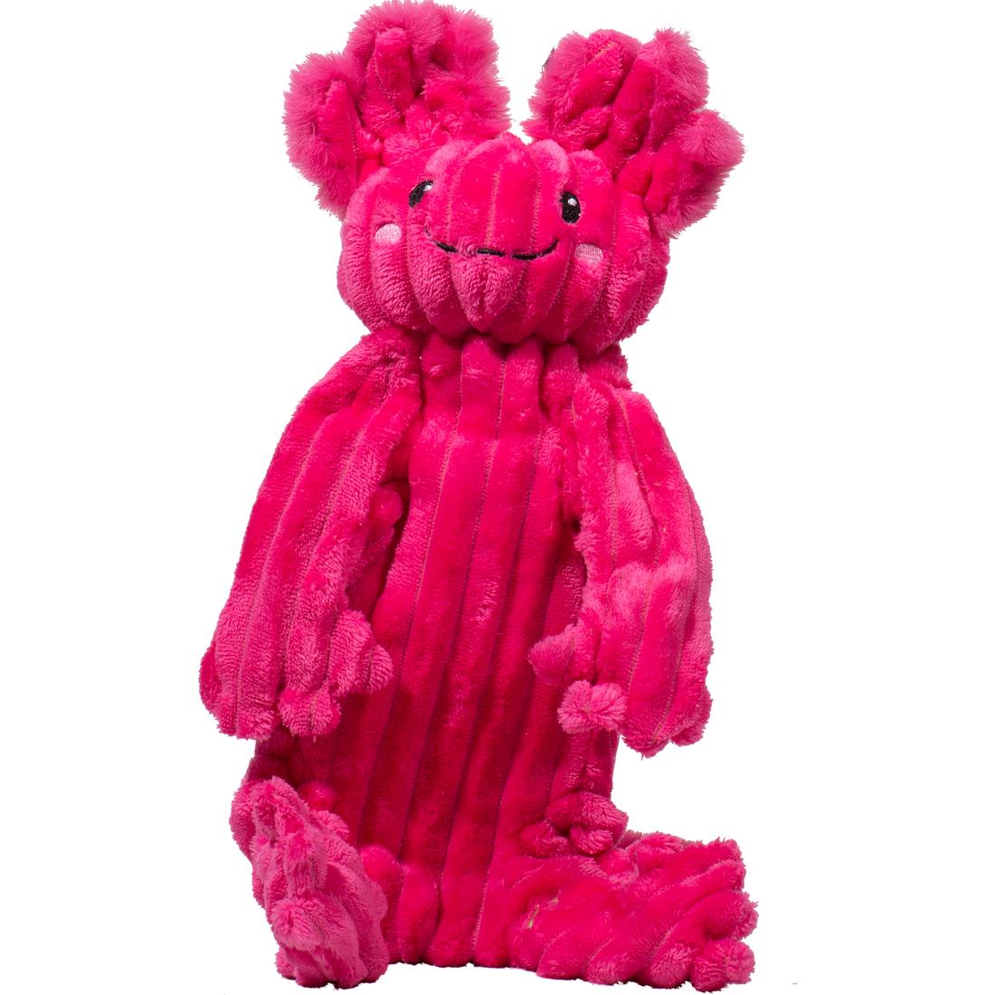 HuggleHounds X-Brace Axolotl Dog Toy, Large