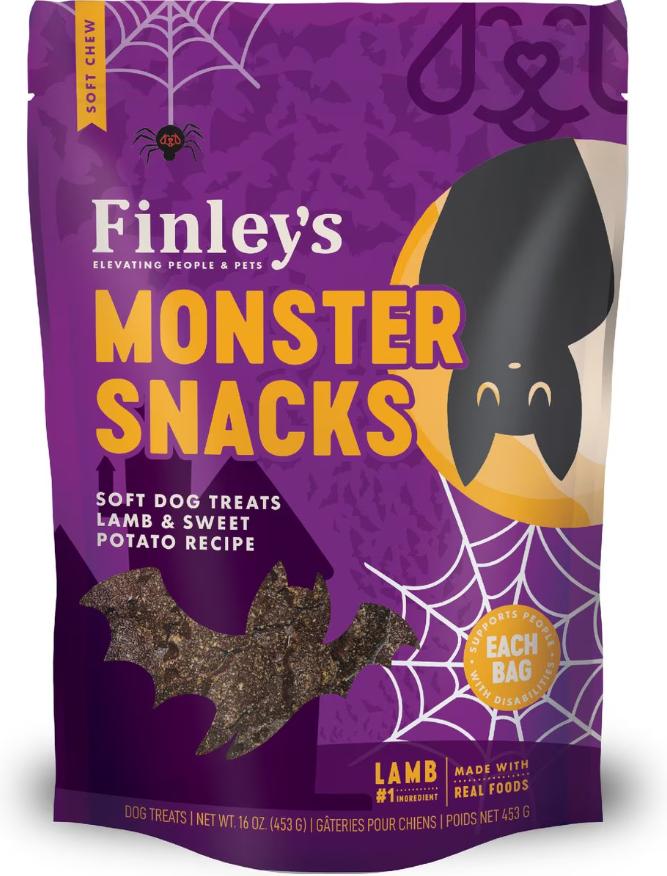 Finley's Monster Snacks Lamb & Sweet Potato Dog Treats, 6-oz