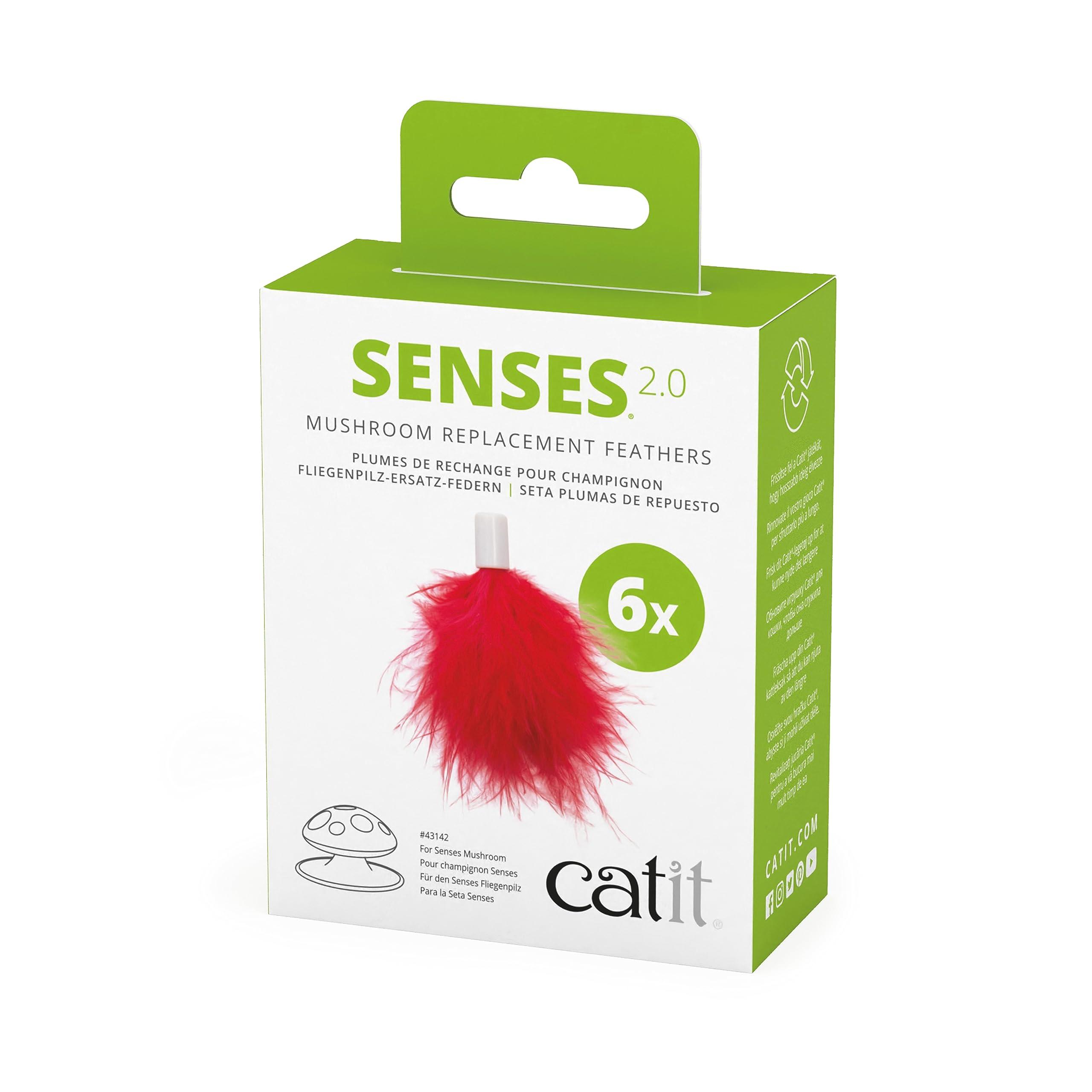 Catit Senses 2.0 Mushroom Replacement Feathers Cat Toy