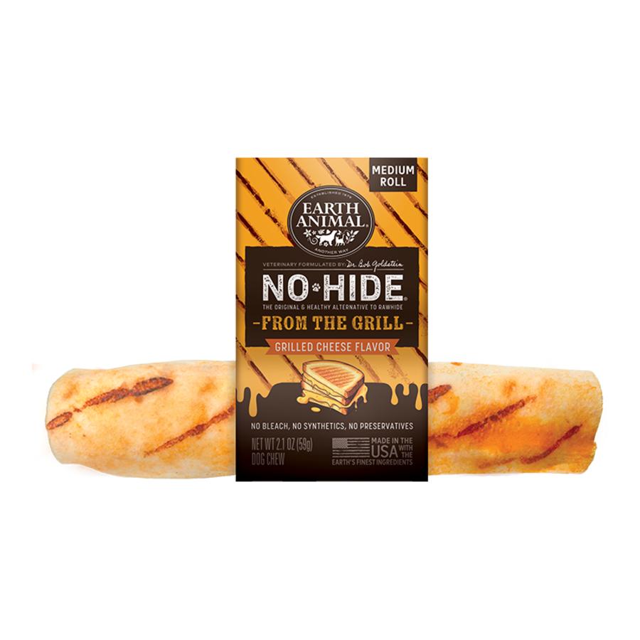 Earth Animal No-Hide From the Grill Grilled Cheese Rolls Dog Treats, Medium
